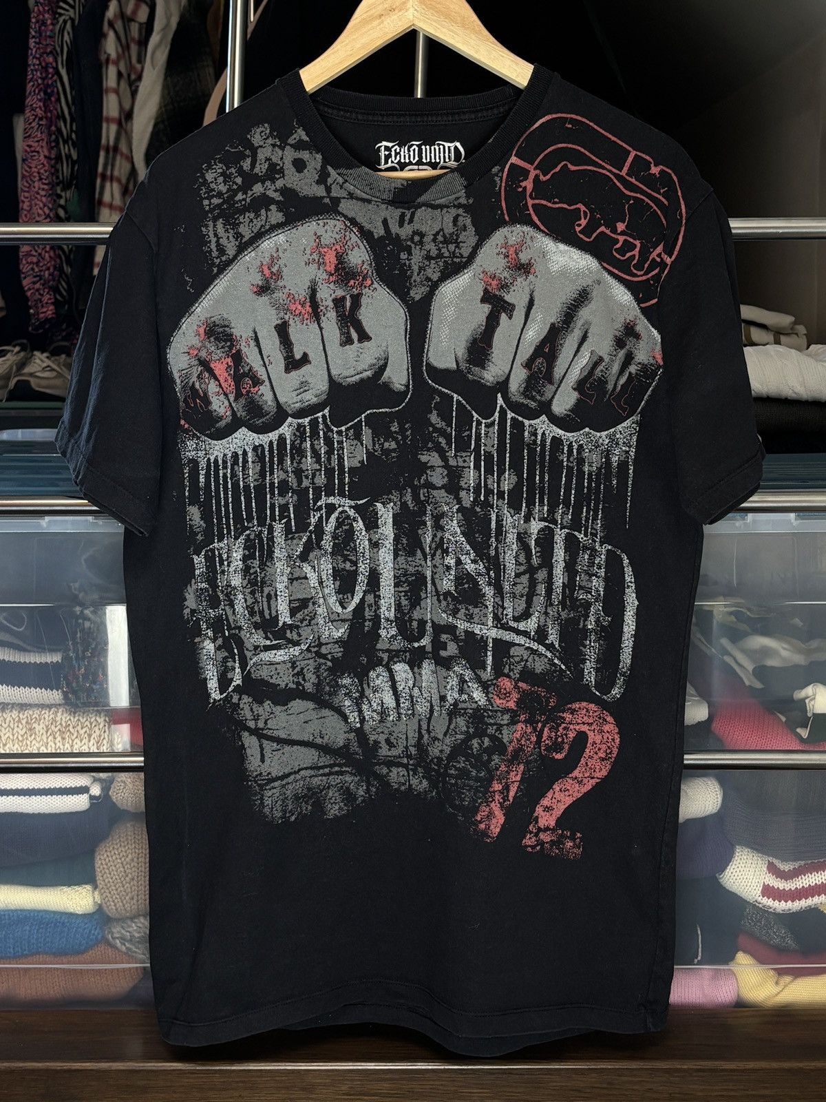 Ecko Unltd. Ecko Unltd. MMA Elite Y2K Over Print Hip Hop Vintage Tee Size US L / EU 52-54 / 3 - 1 Thumbnail