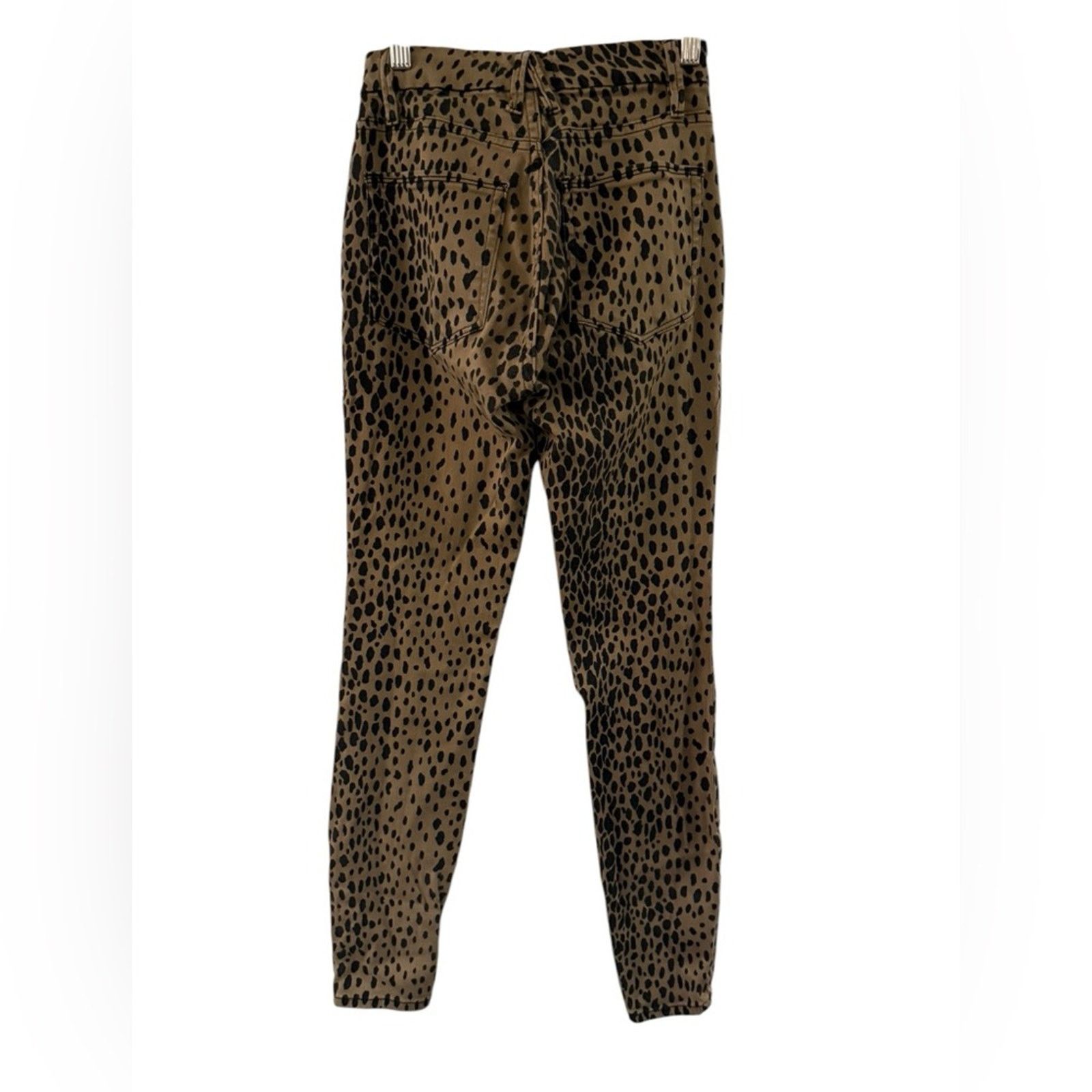 Good American GOOD AMERICAN Leopard Print High Waist Skinny Jeans 25 Size 25" / US 0 / IT 36 - 3 Thumbnail