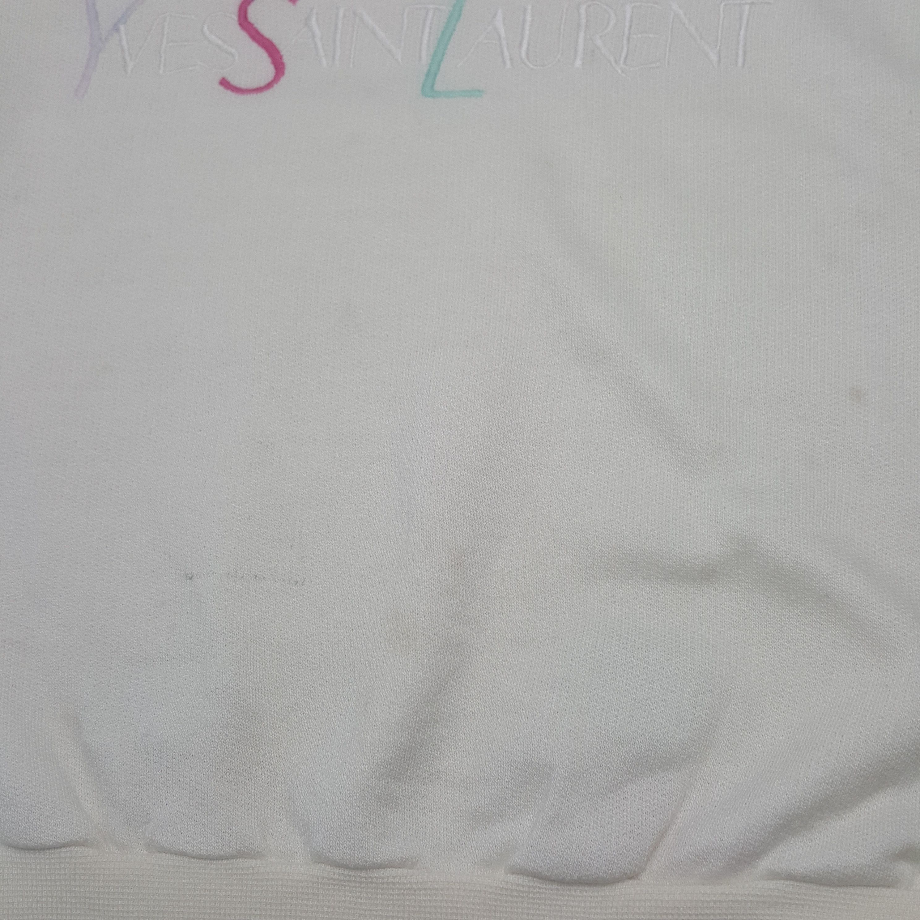 Vintage × Yves Saint Laurent Vintage Yves Saint Laurent Italian Embroidery Sweatshirt Size US M / EU 48-50 / 2 - 6 Thumbnail