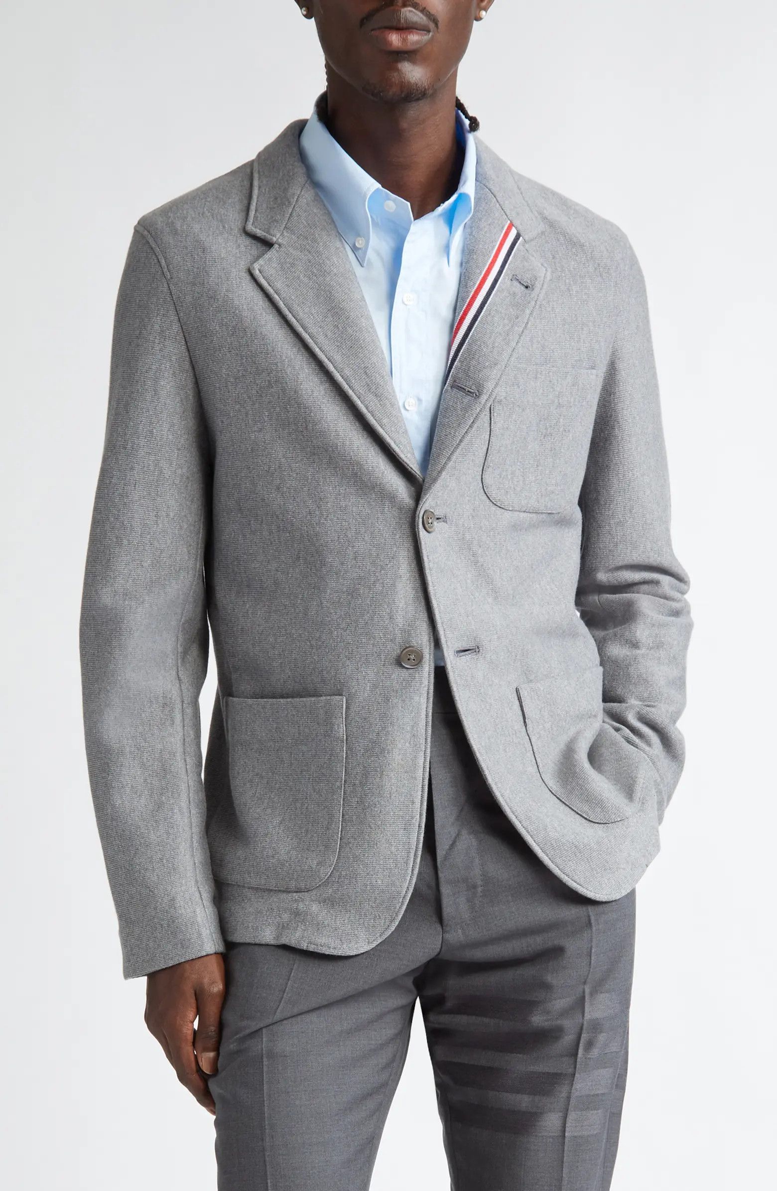 Thom Browne THOM BROWNE gray double face knit cotton Sack jacket Medium Size US M / EU 48-50 / 2 - 4 Thumbnail
