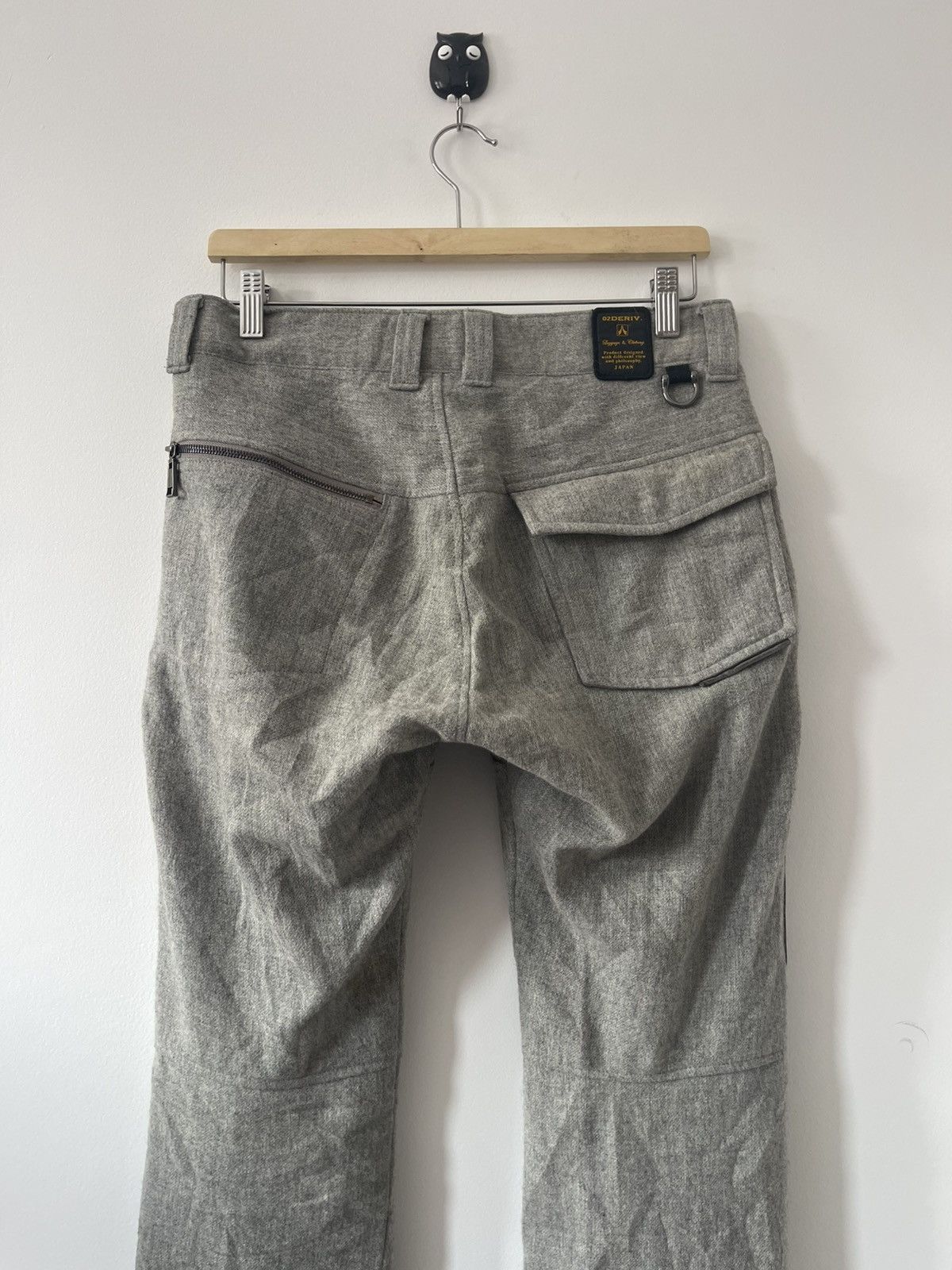02DERIV. Rare Vintage 02DERIV. Wool Tactical Cargo Style Pant Size US 31 - 11 Thumbnail