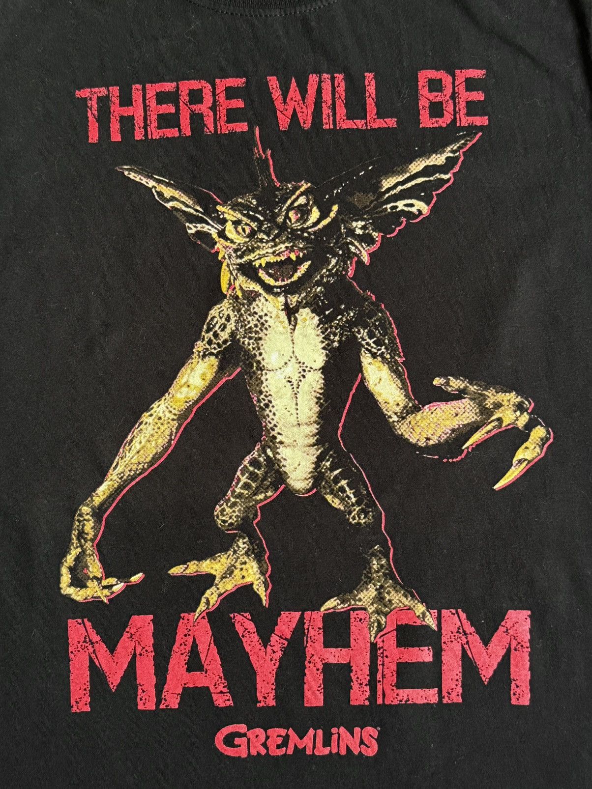 Vintage 🔷Gremlins There Will Be Mayhem Horror T-shirt 2000s🔷 Size US S / EU 44-46 / 1 - 2 Thumbnail