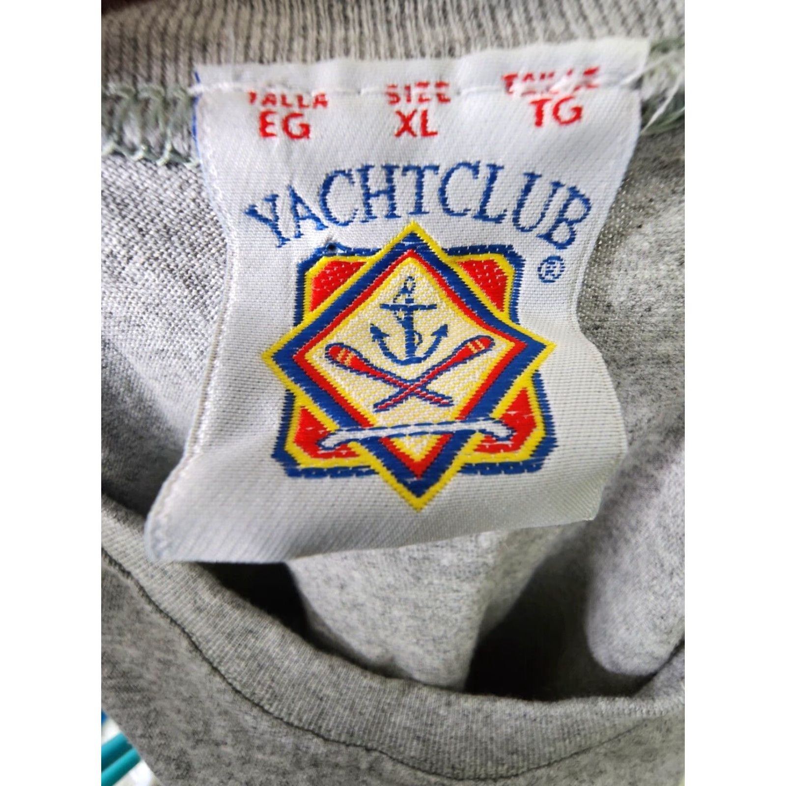 Vintage VINTAGE Yacht Club T-Shirt Ocean Diver Double-Sided Sleeveless Florida Mens XL Gray Cotton Size US XL / EU 56 / 4 - 4 Thumbnail
