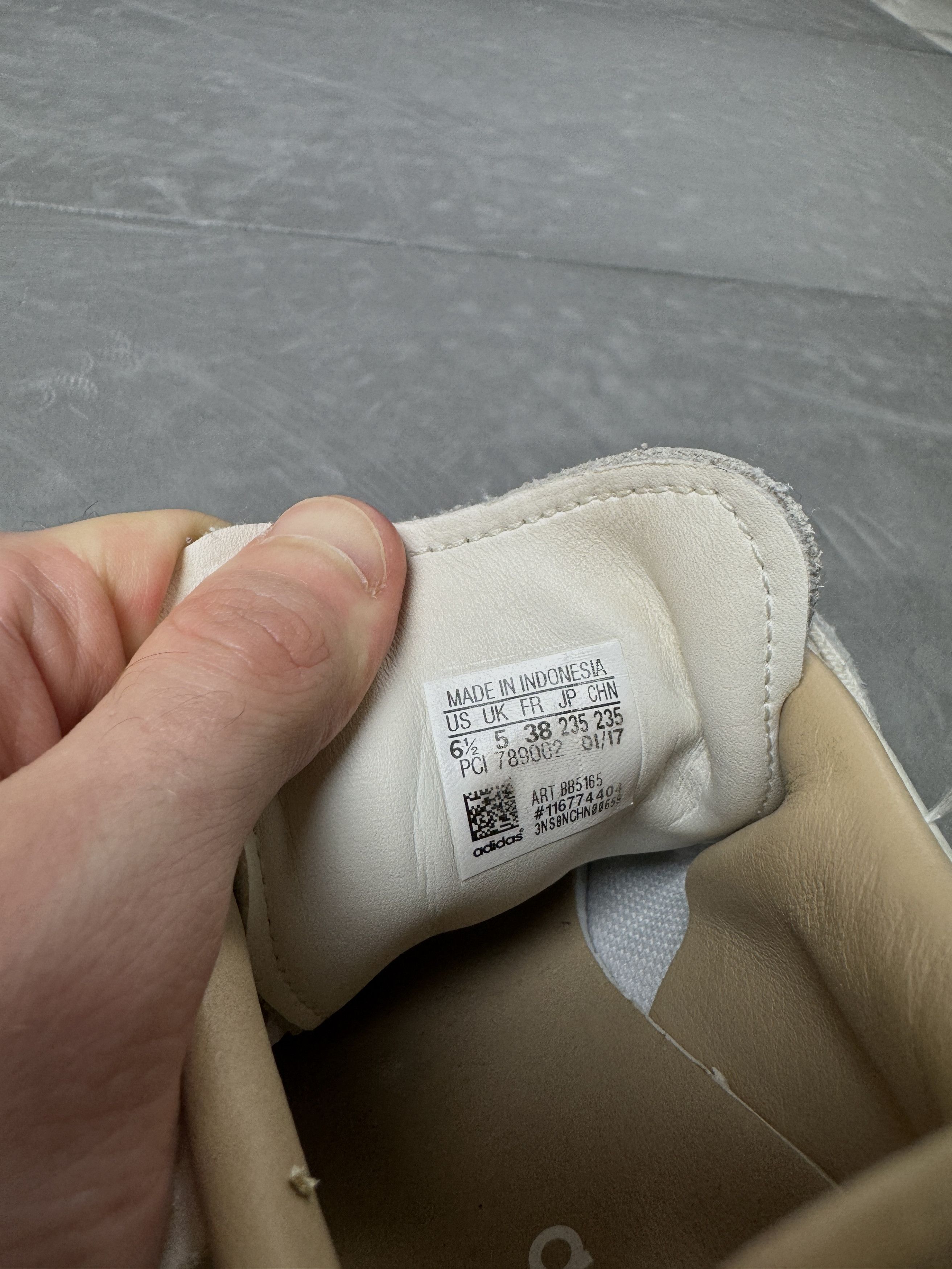 Adidas × Vintage Adidas Stan Smith beige leather sneakers shoes retro y2k Size US 5.5 / EU 38 - 4 Thumbnail