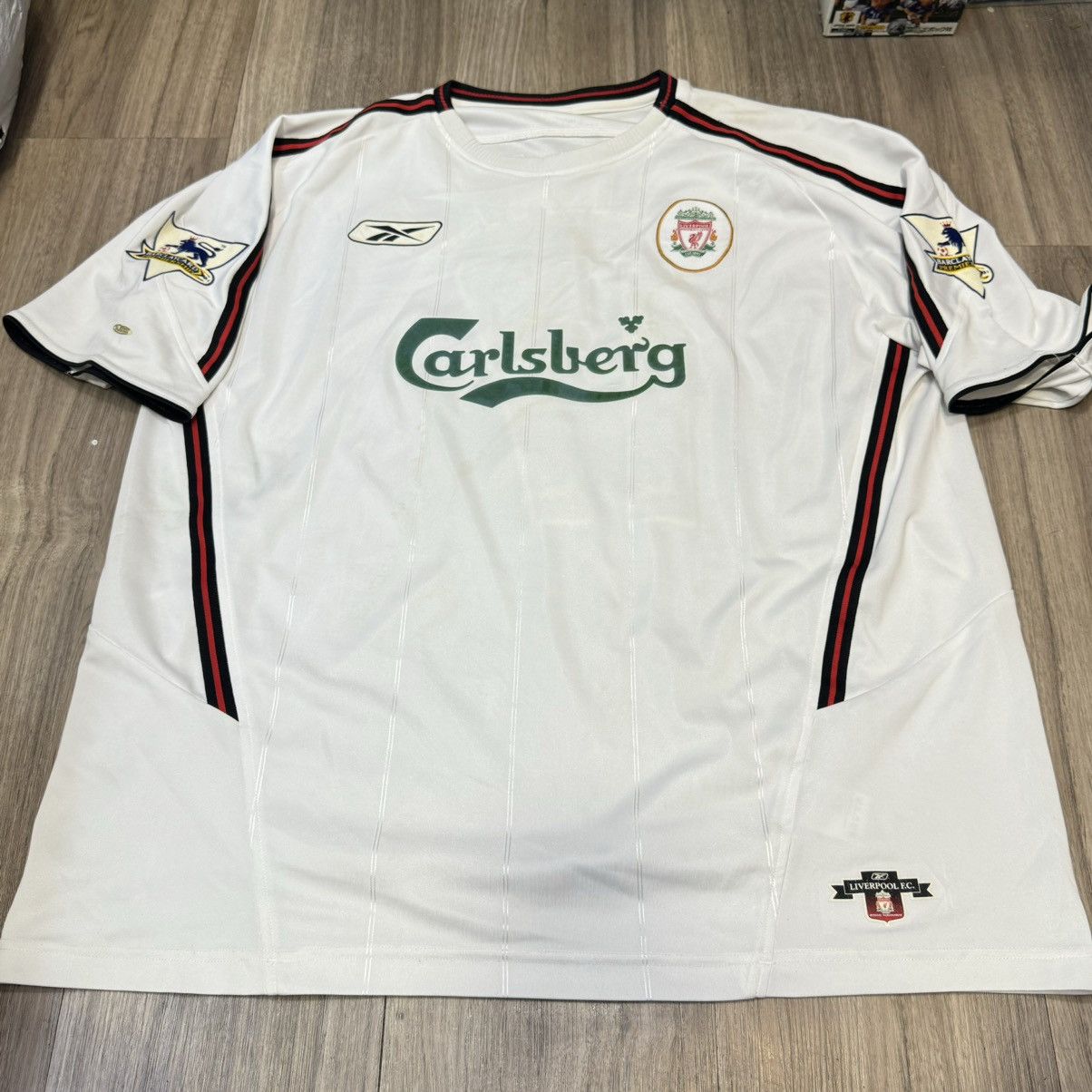 Reebok Liverpool 03/04 away shirt #17 Gerrard Size US XL / EU 56 / 4 - 1 Thumbnail