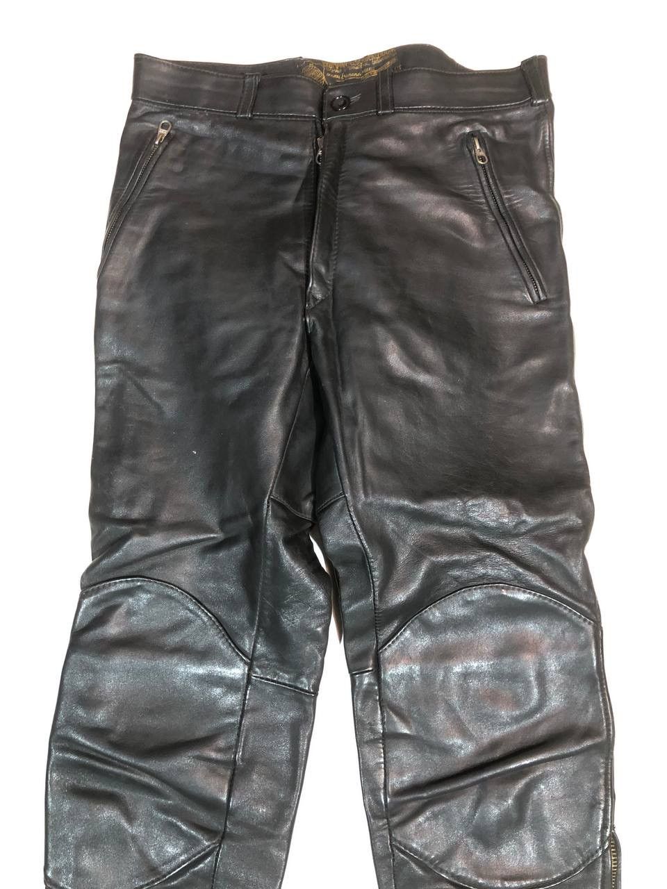 Vintage Erdmann Vintage Rare Moto Biker Leather Pants Size US 32 / EU 48 - 8 Thumbnail