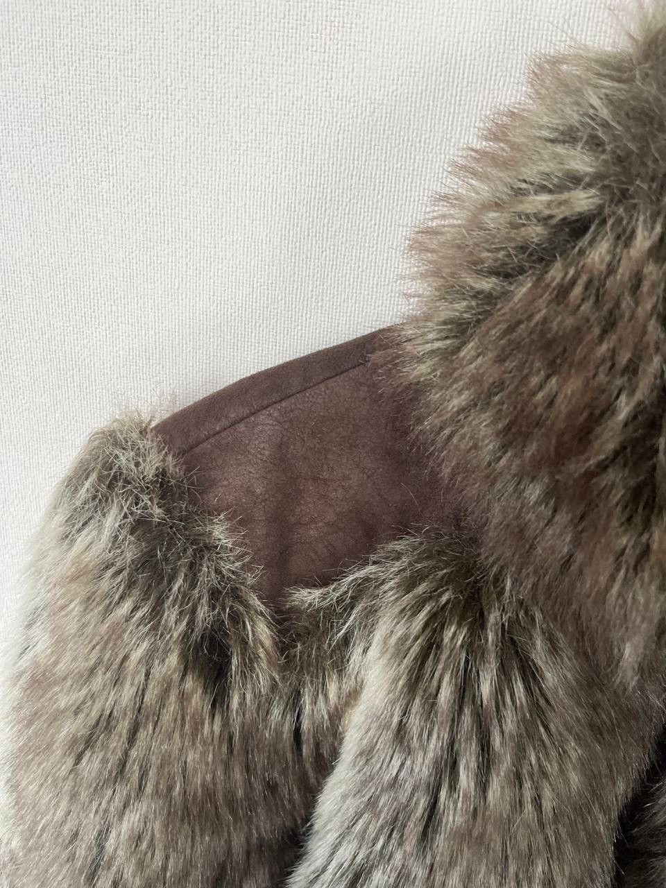 Miss Sixty Miss Sixty Brown Faux Fur Trim Collared Zip Jacket Women Size M / US 6-8 / IT 42-44 - 5 Thumbnail
