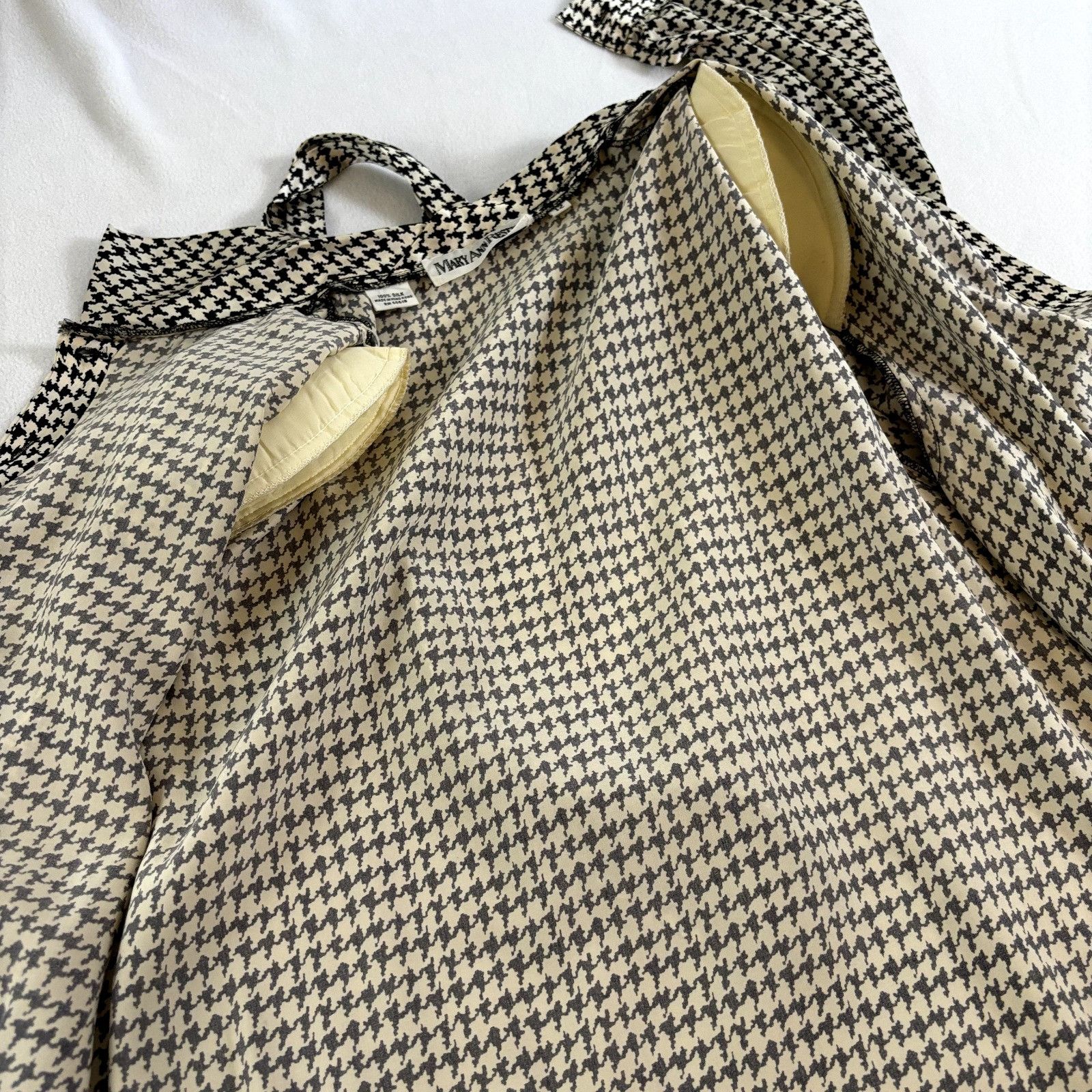 Other Mary Ann Restivo 100% Silk Size 12 Women's Collared w/Tie Lo Size XL / US 12-14 / IT 48-50 - 14 Thumbnail