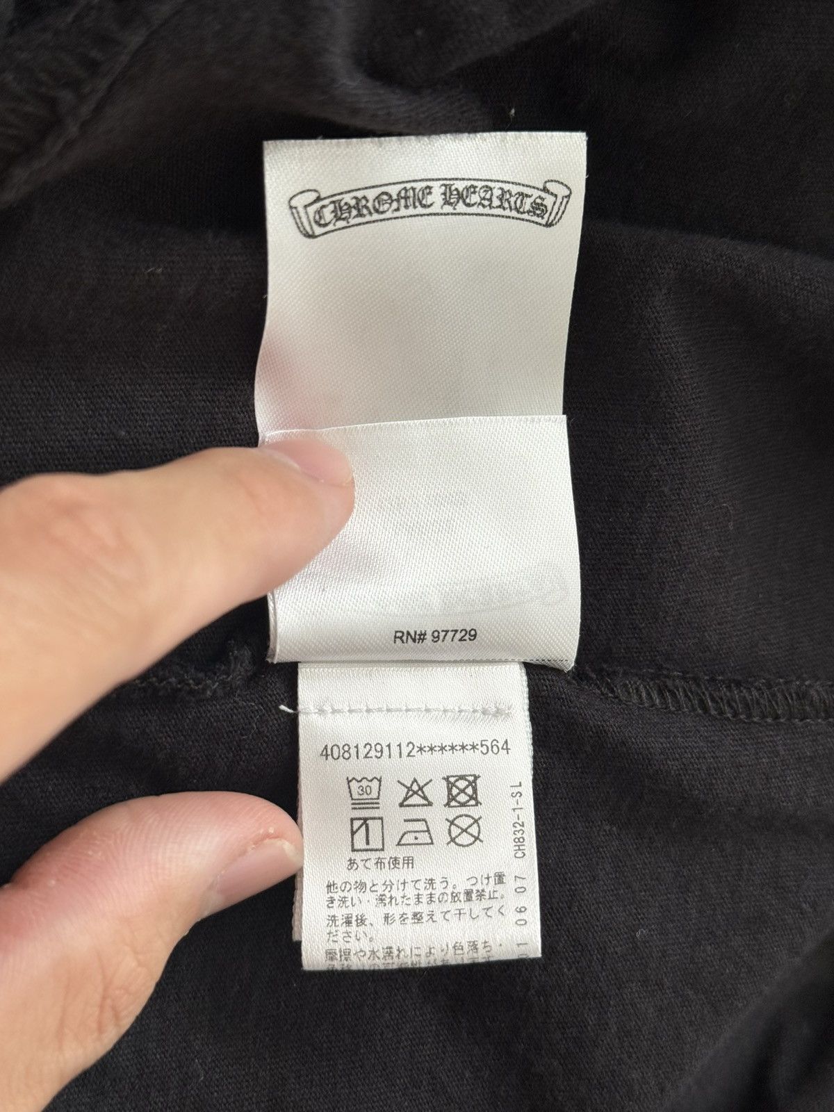 Chrome Hearts Chrome Hearts, Scroll logo long sleeve Size US L / EU 52-54 / 3 - 11 Thumbnail