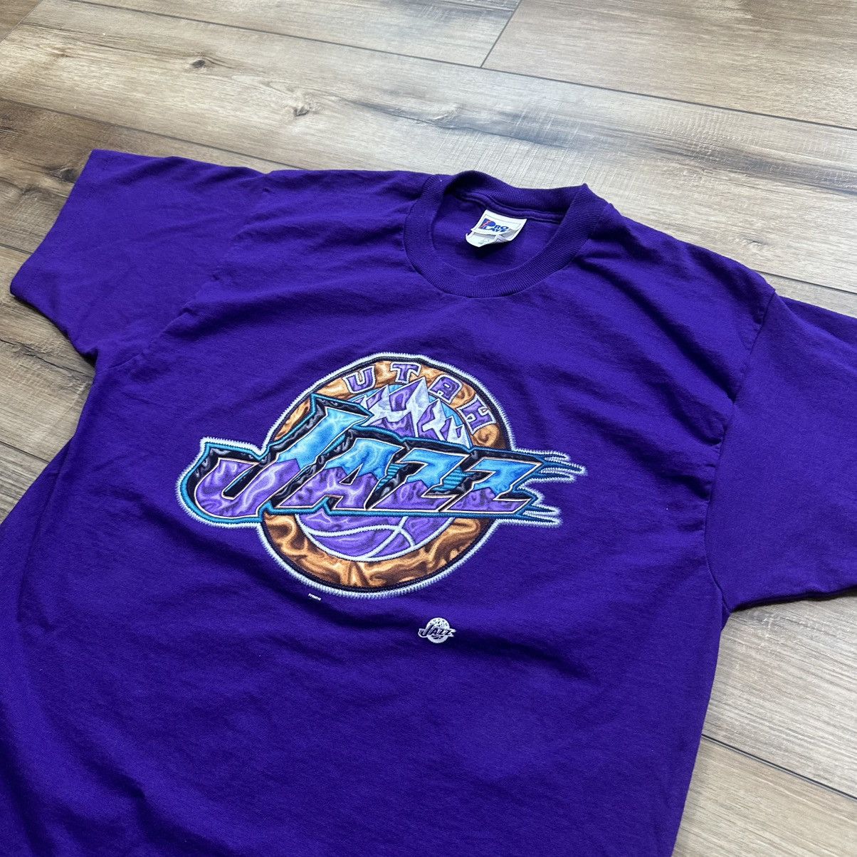 Pro Player Vintage 90s Utah Jazz Single Stitch Made in USA NBA Tee Size US L / EU 52-54 / 3 - 3 Thumbnail