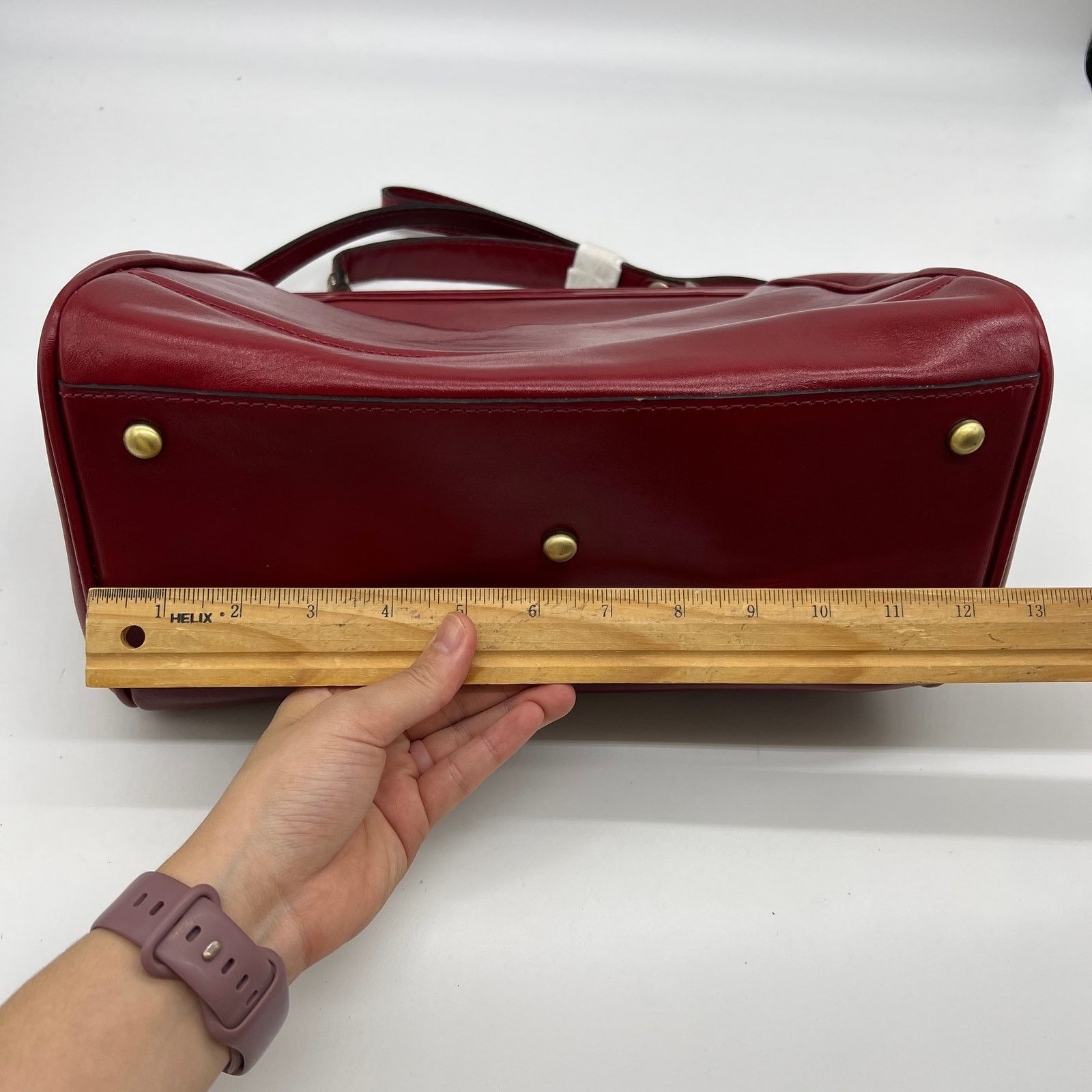 Other Patricia Nash Discovery Brianza Leather Frame Bags Ruby Red Size ONE SIZE - 8 Thumbnail