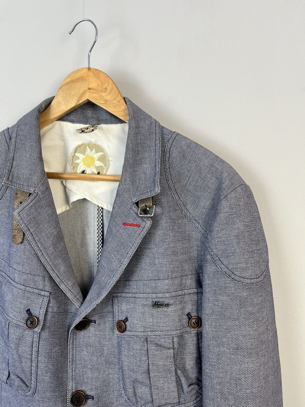 Designer Luis Trenker Cotton Multipocket Blazer Jacket Made in EU Size 40R - 3 Thumbnail