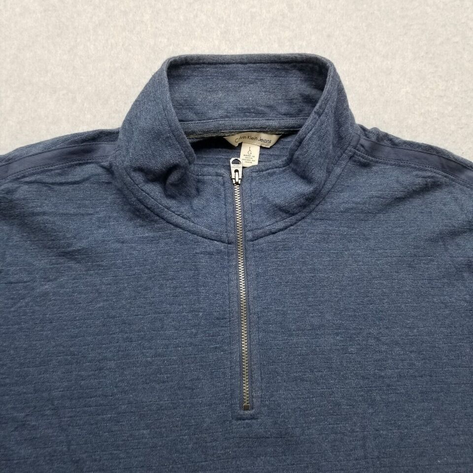Calvin Klein Calvin Klein Sweater Men Large Pullover Mock Neck Zip Casual Size US L / EU 52-54 / 3 - 5 Thumbnail