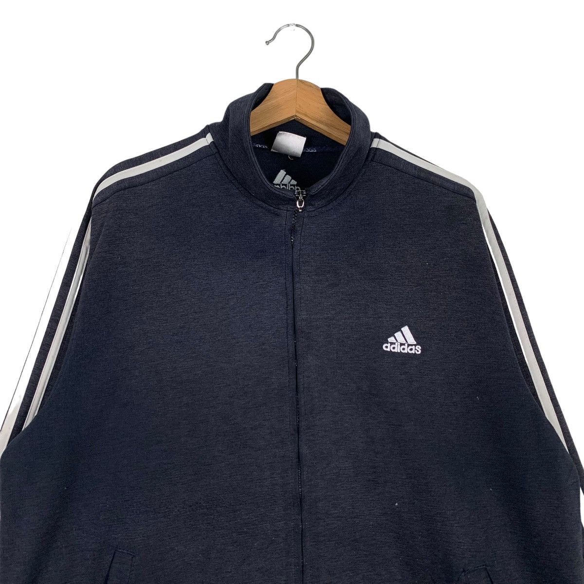 Adidas ADIDAS Embroidery Small Logo Track Top Sweater #0566-C26 Size US XXL / EU 58 / 5 - 2 Thumbnail