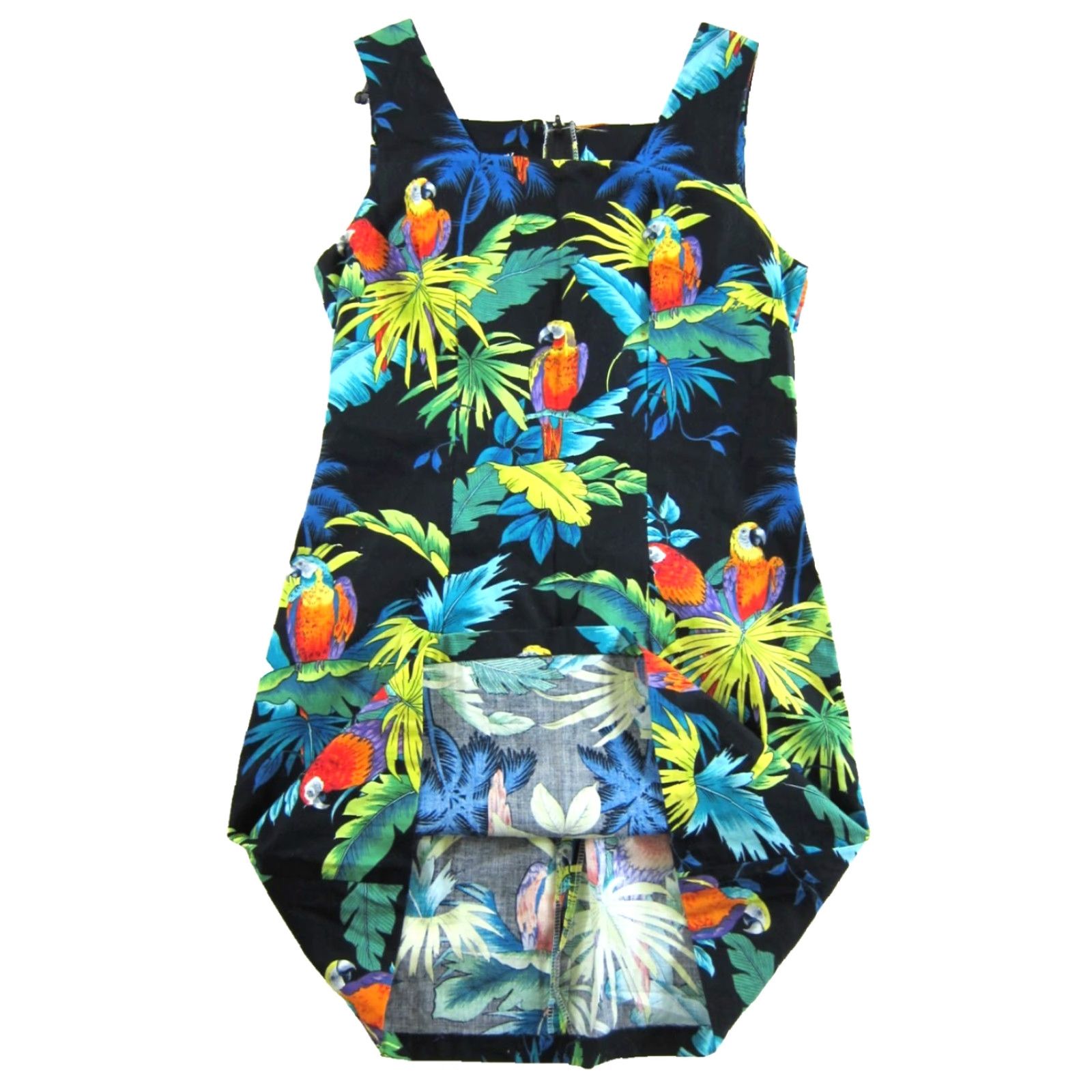 Vintage VINTAGE Shannon Marie Shirt Dress S Women Tank Dress Black Tropical Parrot Bohemian Flower 90s Style? Size S / US 4 / IT 40 - 5 Thumbnail