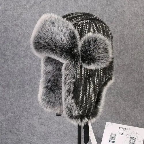 Other Vintage Bomber Hat Rex Rabbit Fur Trapper Hat Size ONE SIZE - 4 Thumbnail