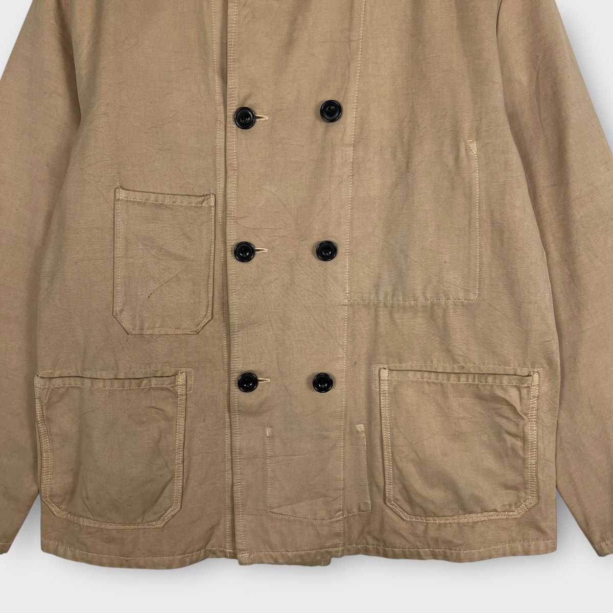 HOLLYWOOD RANCH MARKET 🔥 Pick Hollywood Rach Market Moleskin Double Breast Jacket Size US L / EU 52-54 / 3 - 7 Thumbnail