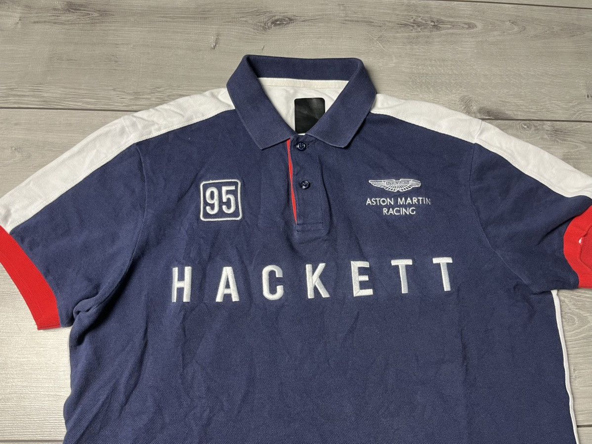 Hackett Hackett Men's Aston Martin Racing AMR MULTI SS Polo shirt Size US L / EU 52-54 / 3 - 3 Thumbnail
