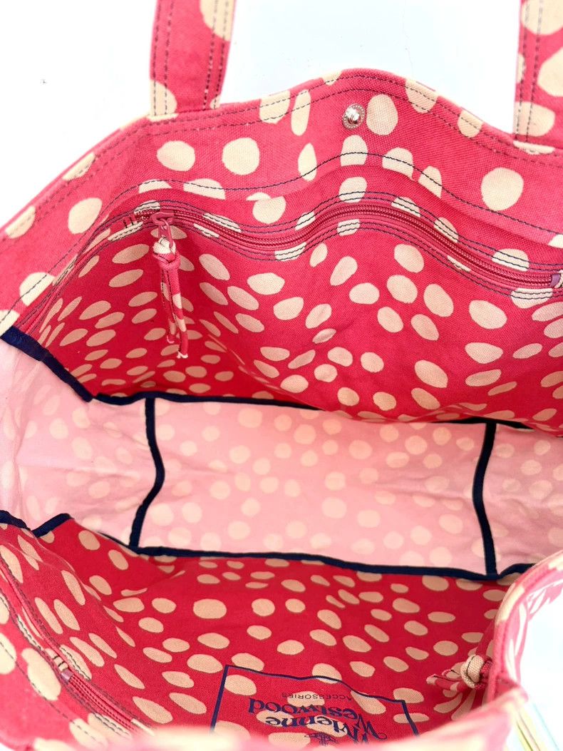 Vivienne Westwood Vivienne Westwood size os Pink polka dot canvas shoulder ba Size ONE SIZE - 7 Thumbnail