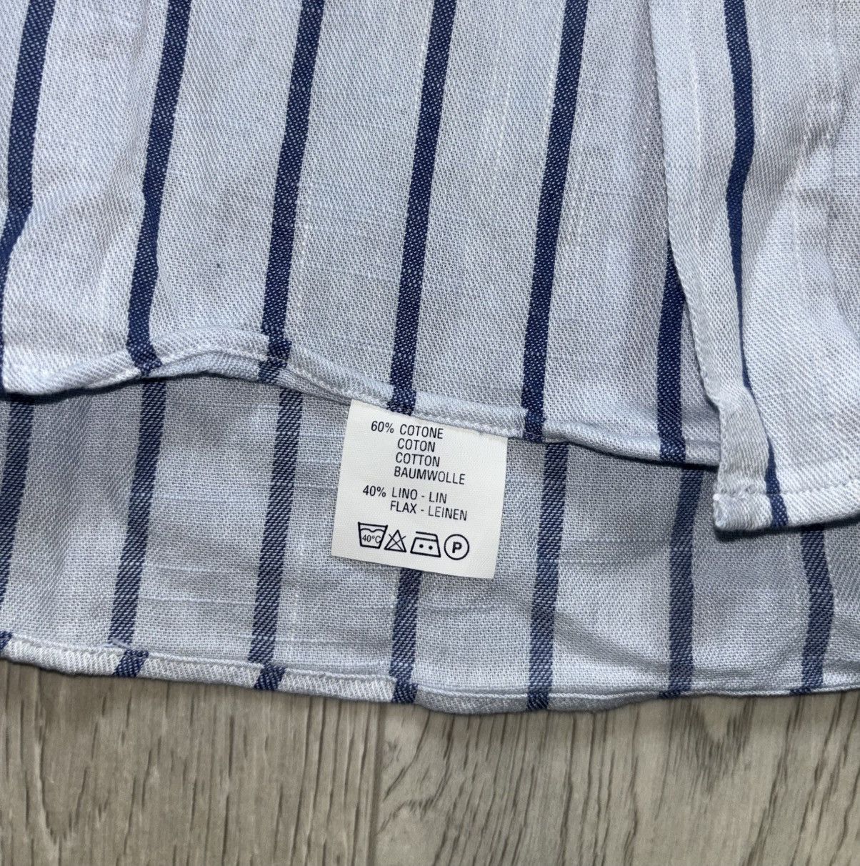 Balenciaga × Vintage Vintage Balenciaga BB Linen Shirt Old Money Size US M / EU 48-50 / 2 - 4 Thumbnail