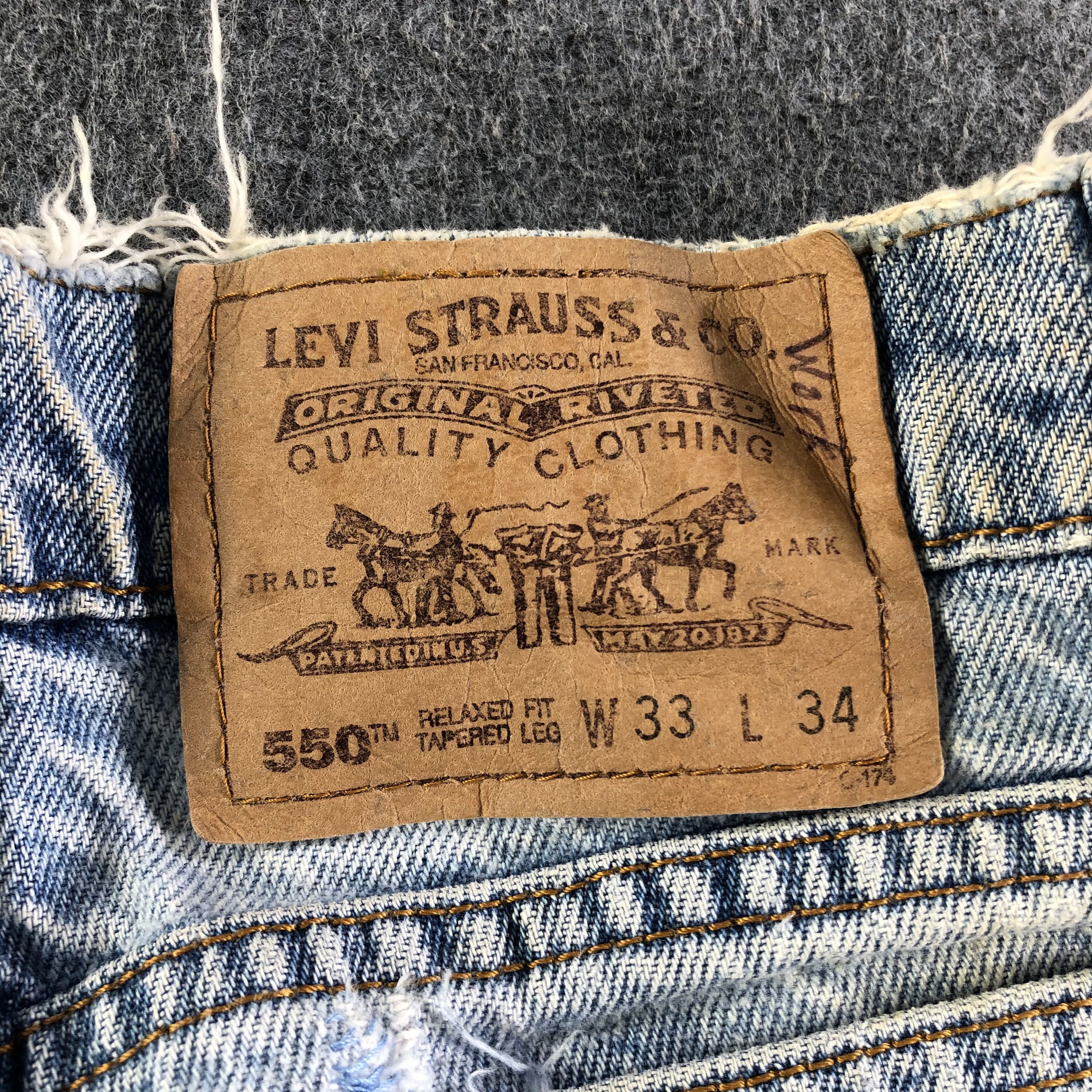 Levi's 90s Vintage Light Wash Levis 550 Jeans-J3353 Size US 33 - 5 Thumbnail