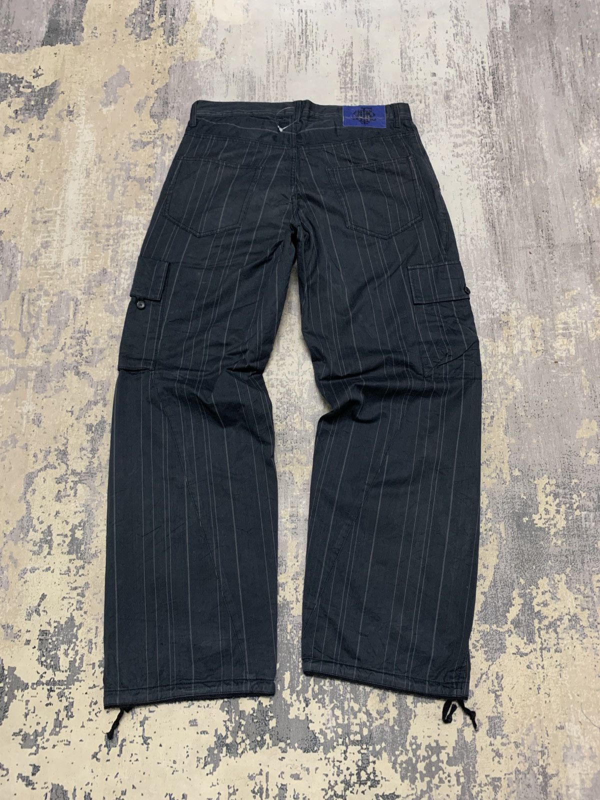 PPFM Archival PPFM Pinstripe Baggy Parachute Cargo Pants Grommet Size US 32 / EU 48 - 9 Thumbnail