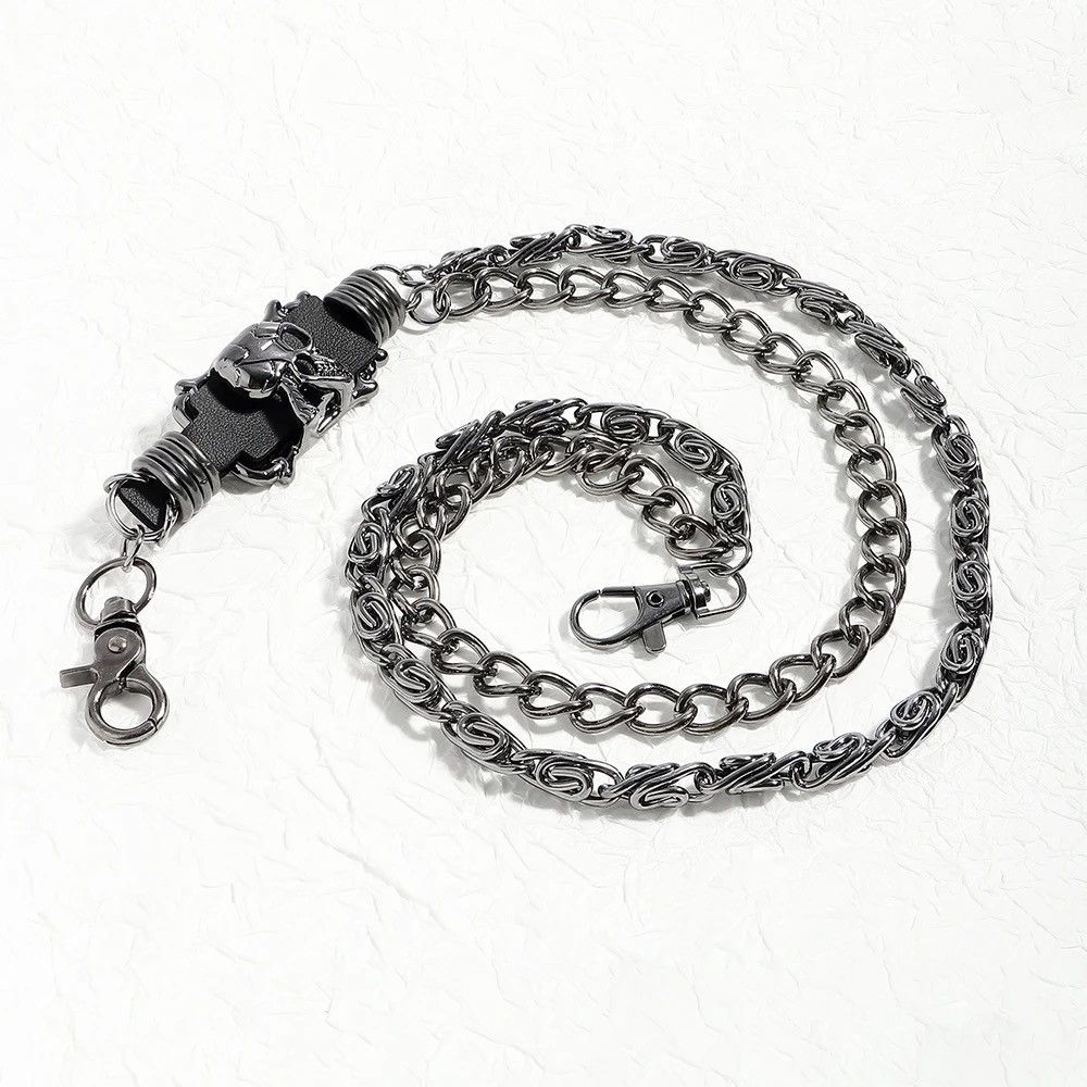 Jewelry Dark Skull Chain Key Chains Wallet Belt Chain Trousers Pants Size ONE SIZE - 9 Thumbnail