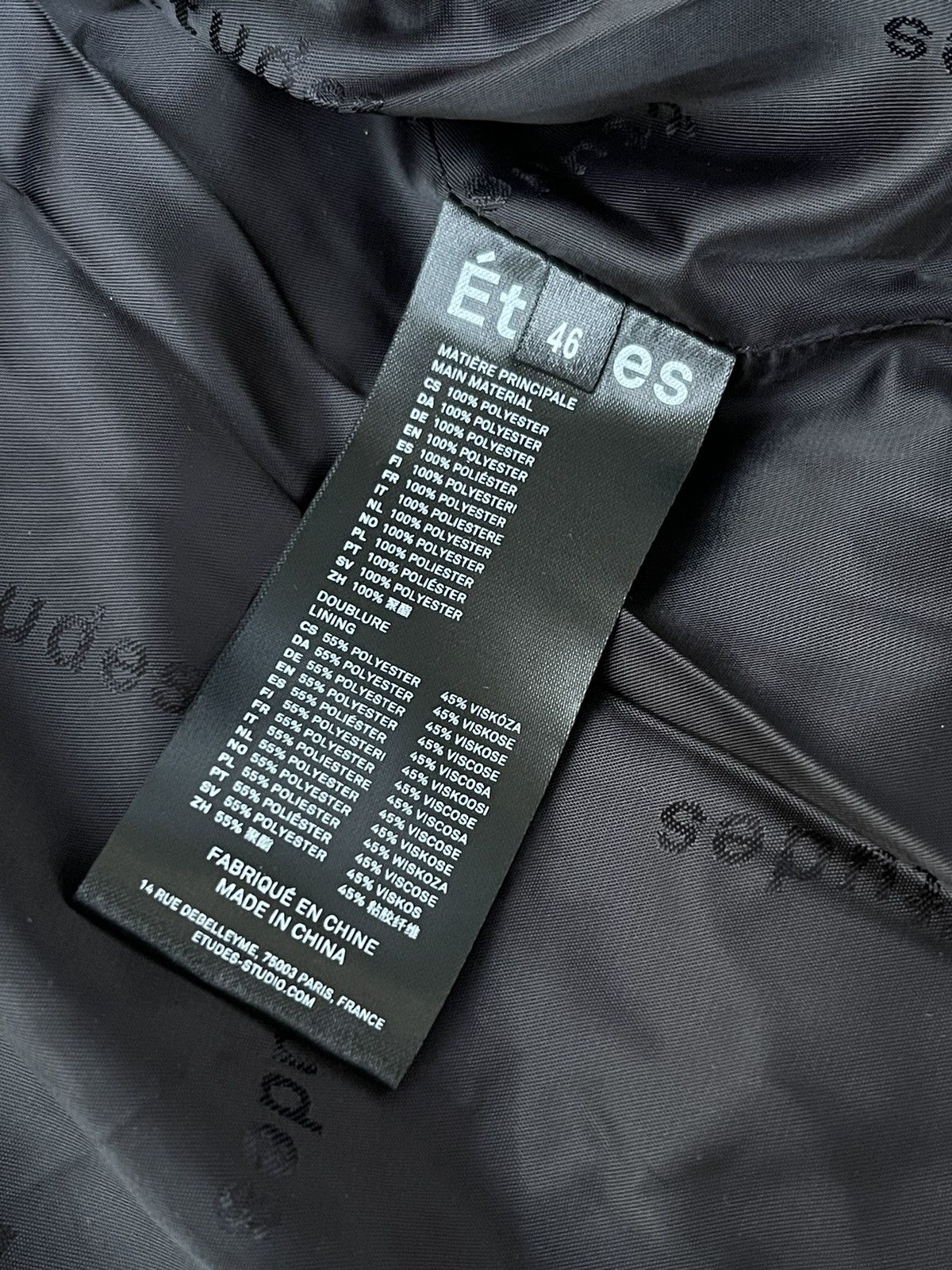 Etudes !DS! AW22 Etudes Allover Dots White Black Puffer Jacket Size US XL / EU 56 / 4 - 19 Thumbnail