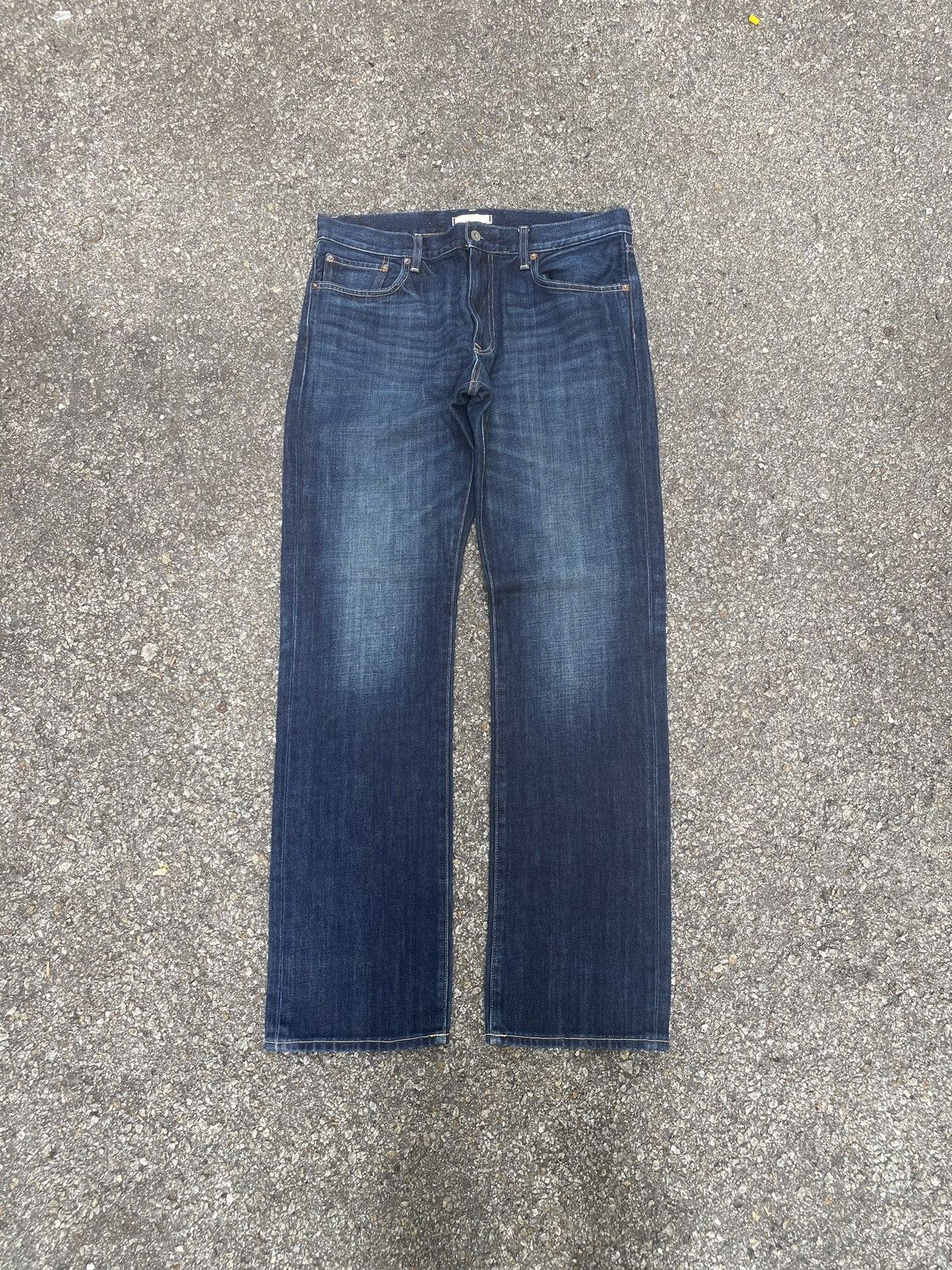 Japanese Denim Uniqlo Faded Jeans Straight Cut Pants