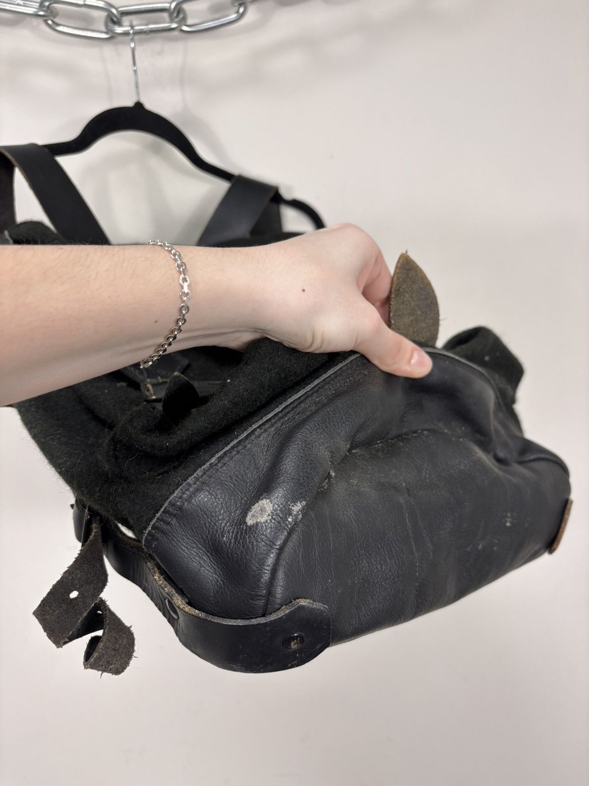 Other Vintage 1980s Husqvarna Motorcycle Backpack Wool Leather Size ONE SIZE - 13 Thumbnail