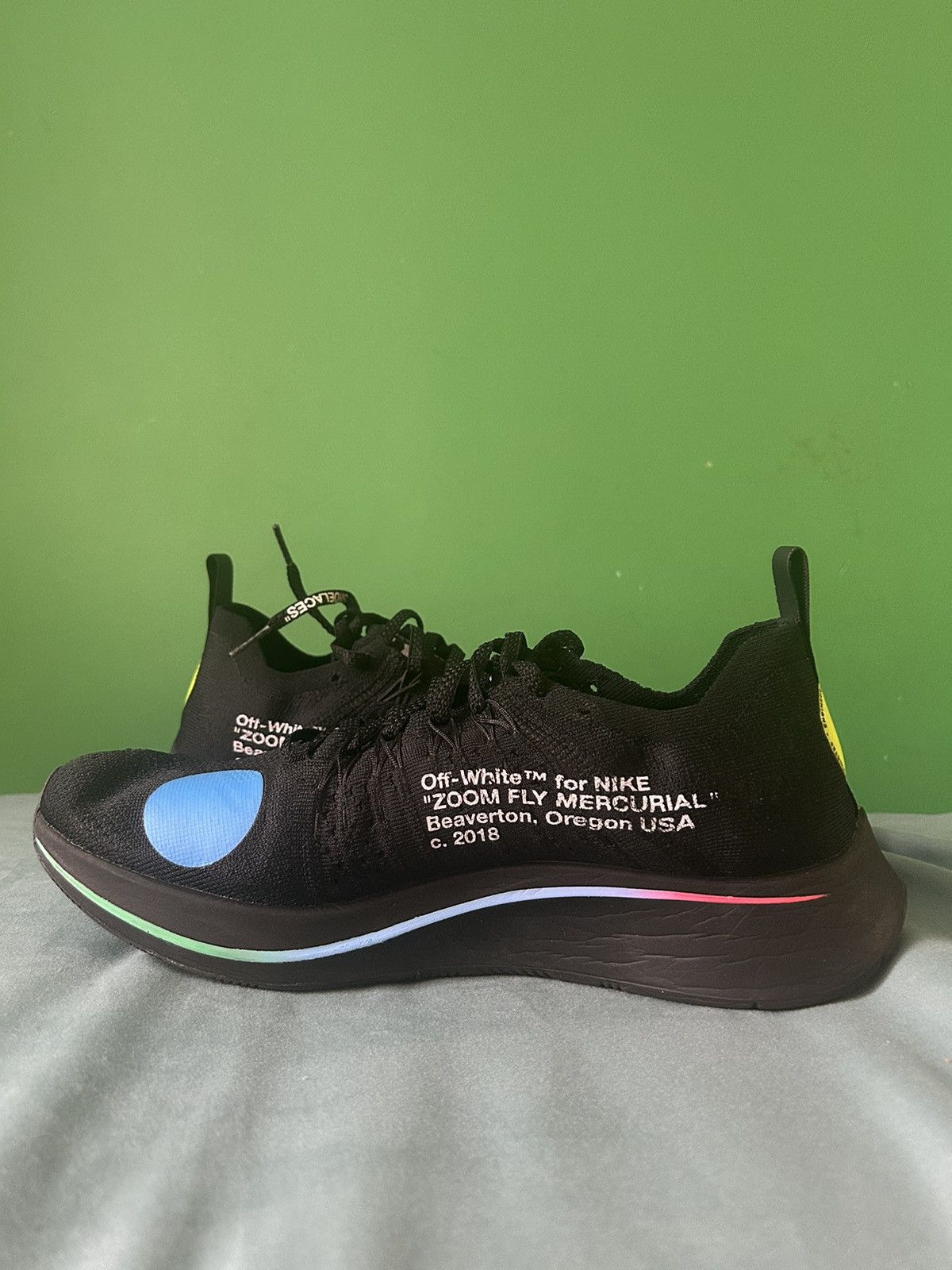 Nike Nike Zoom Mercurial Off-White Black 2018 Size US 10.5 / EU 43-44 - 2 Thumbnail