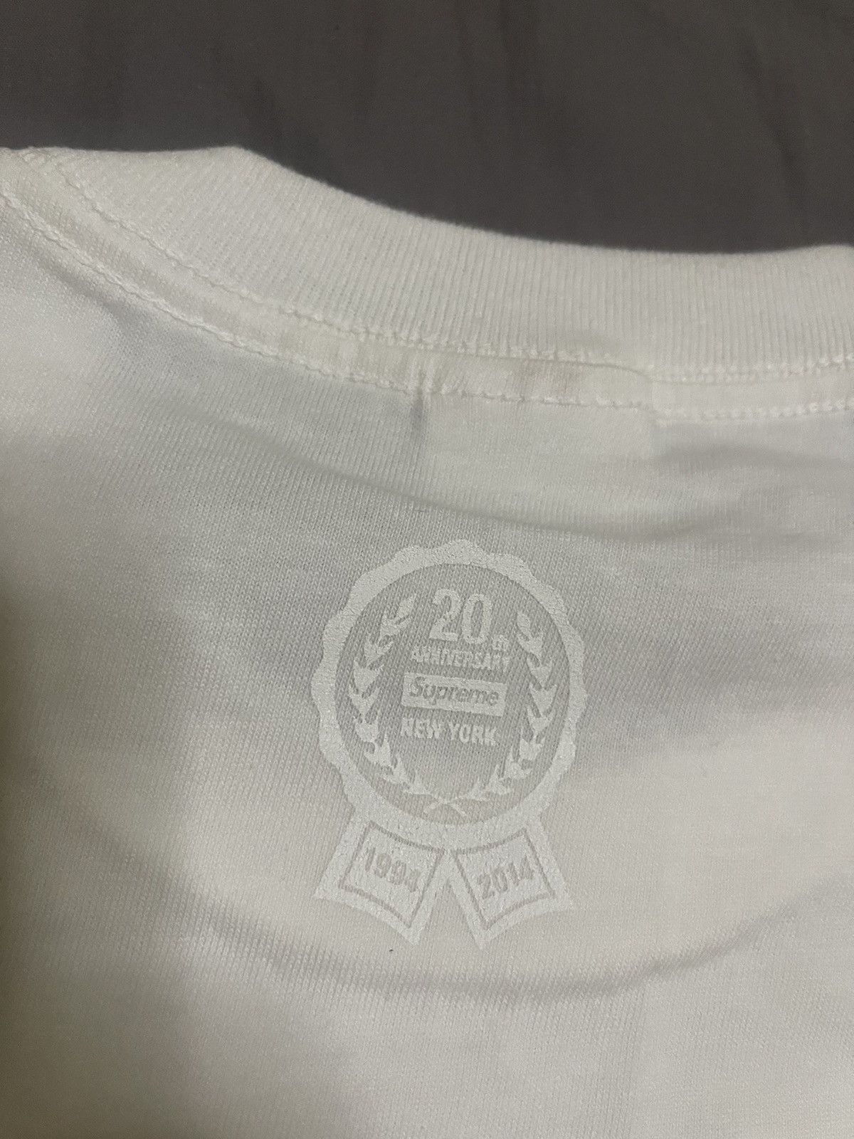 Supreme Supreme 20th anniversary box logo tee dswt Size US S / EU 44-46 / 1 - 6 Thumbnail