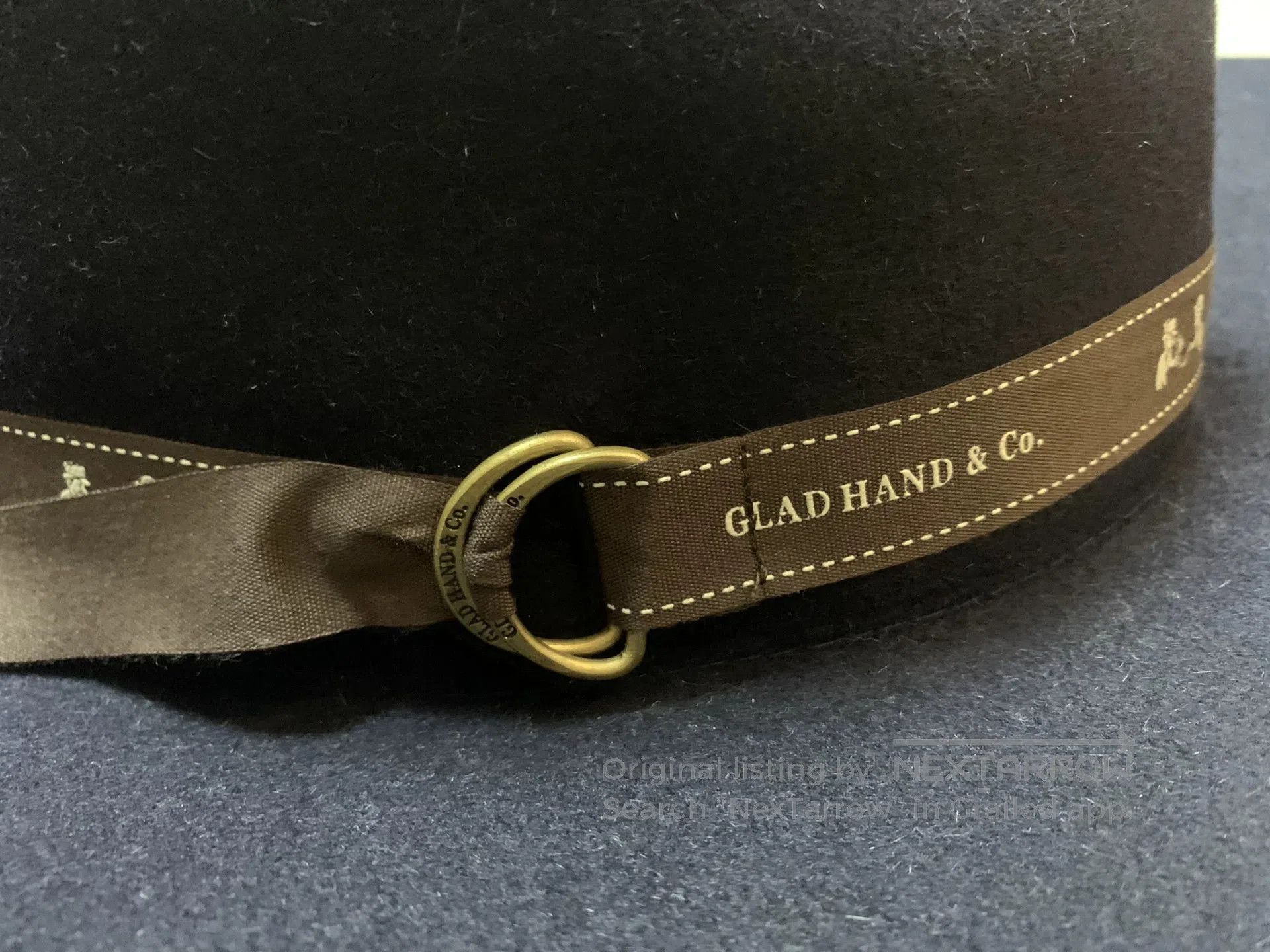 Japanese Brand Gladhand Rabbit Fur Hat Vintage Style. Size ONE SIZE - 3 Thumbnail