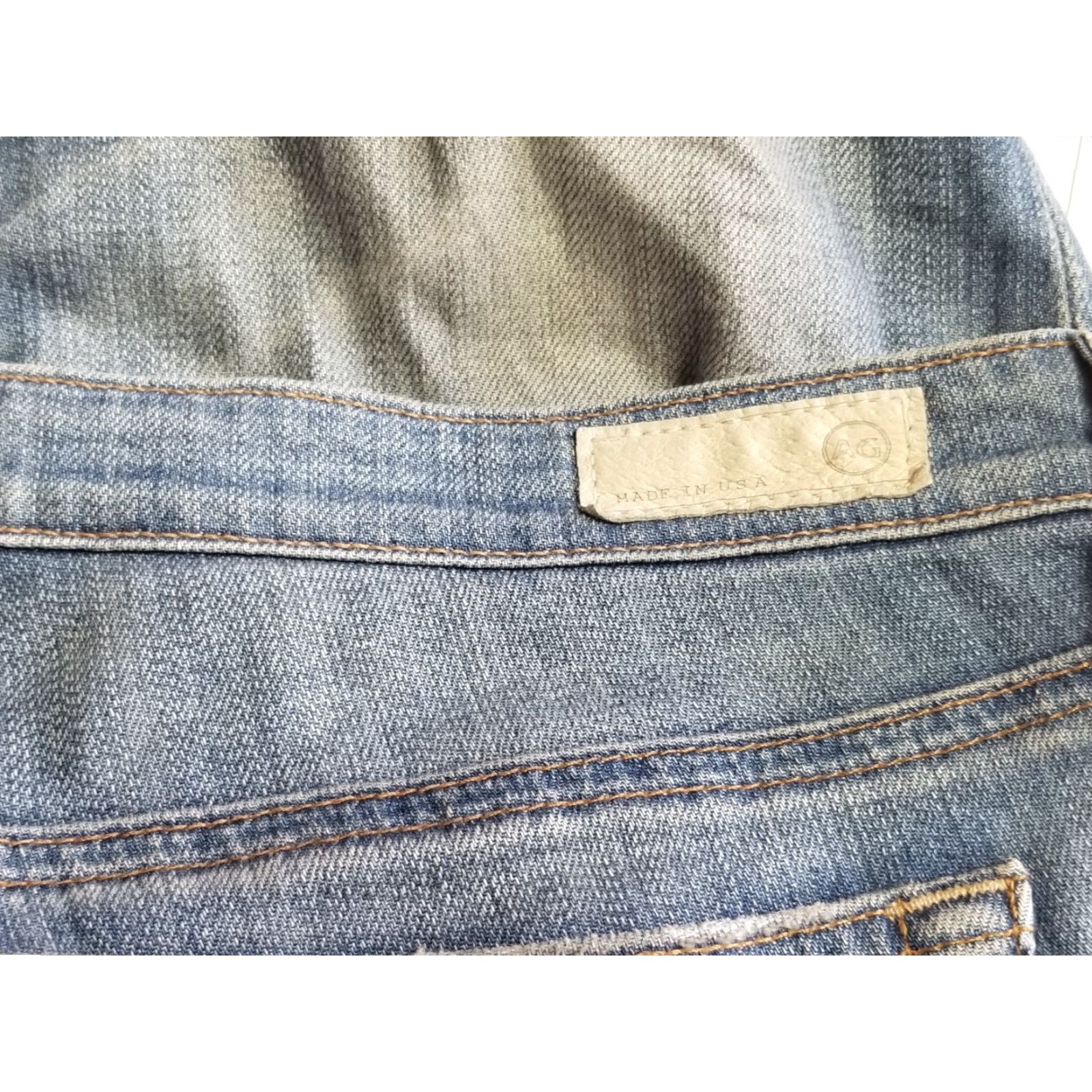 Vintage AG Adriano Goldschmied Womens Legging Ankle Jean Size 30 Made In USA Distressed Size 30" / US 8 / IT 44 - 7 Thumbnail