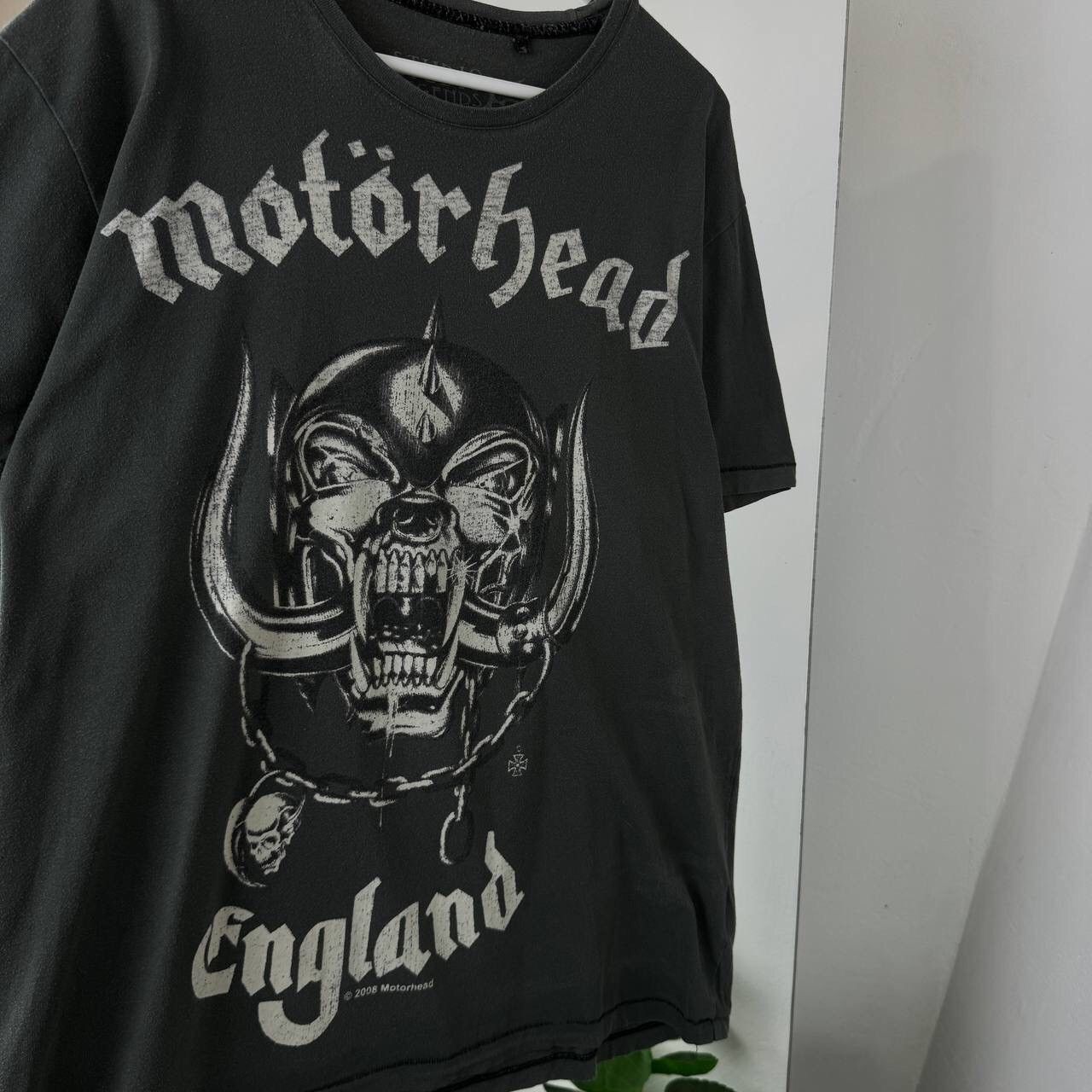 Band Tees Motörhead England T-shirt Vintage 2008 Rock Tee Over Print Size US XL / EU 56 / 4 - 3 Thumbnail