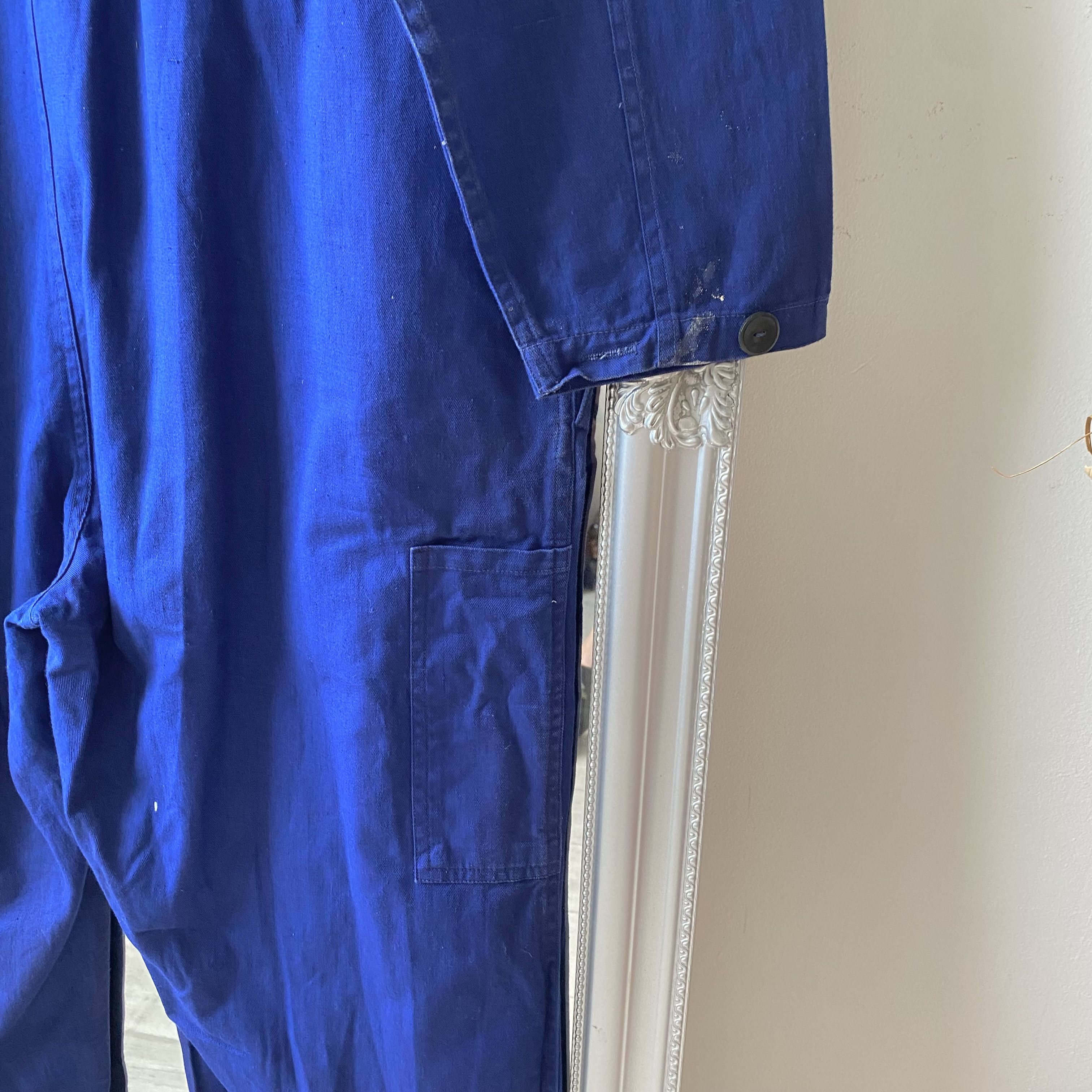 Vetra ⚙️ Vintage Faded Sanfor Worker French Coverall Le Laboureur Size US 32 / EU 48 - 7 Thumbnail