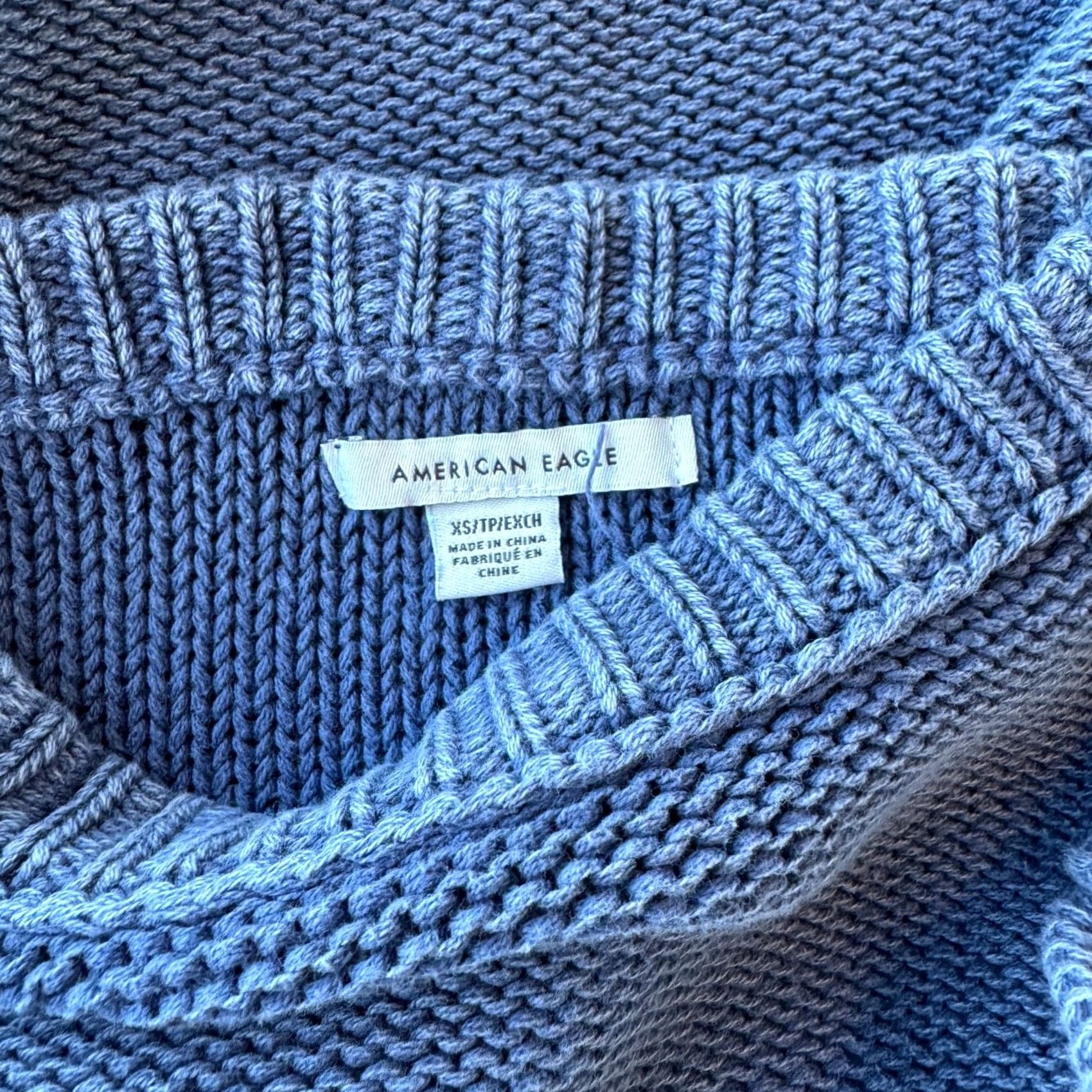 Vintage VINTAGE American Eagle Blue Knit Longsleeve Crewneck Sweater XS Women M Regular Pullover Modern Y2k Size M / US 6-8 / IT 42-44 - 3 Thumbnail