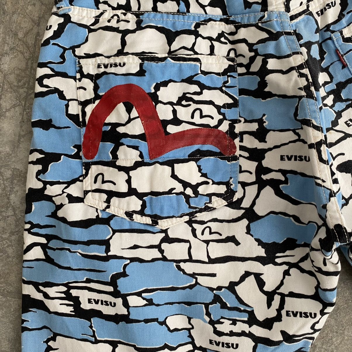 Evisu 2001 Evisu Ishigaki Camo OVP Baggy Jeans Shorts Jorts Size US 34 / EU 50 - 5 Thumbnail