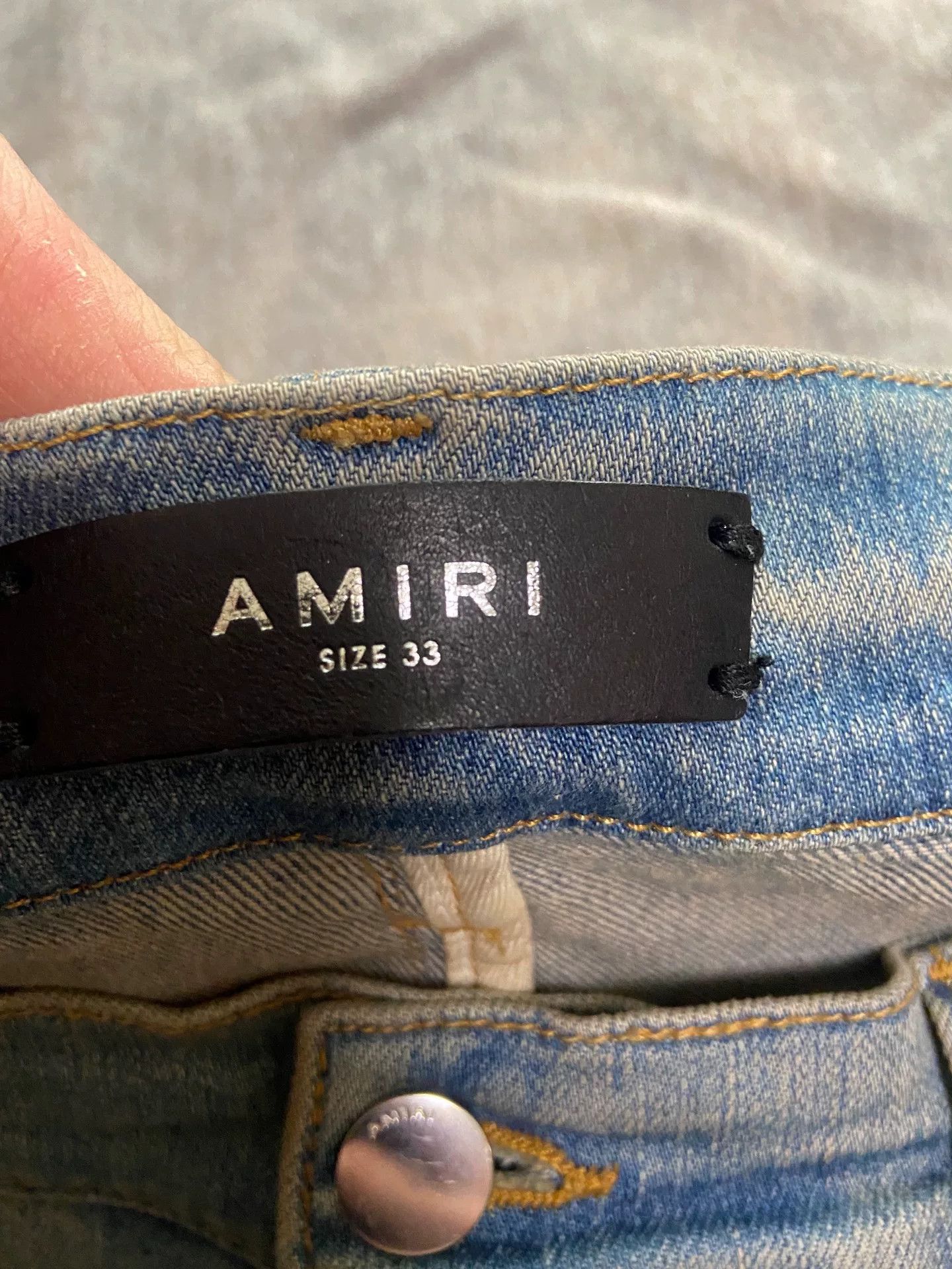 Amiri amiri crystal chain denim pants size 33 Size US 33 - 3 Thumbnail