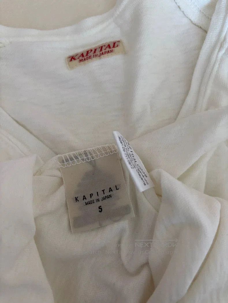 Kapital KAPITAL White Long Sleeve T-Shirt with Smiley Size US M / EU 48-50 / 2 - 7 Thumbnail