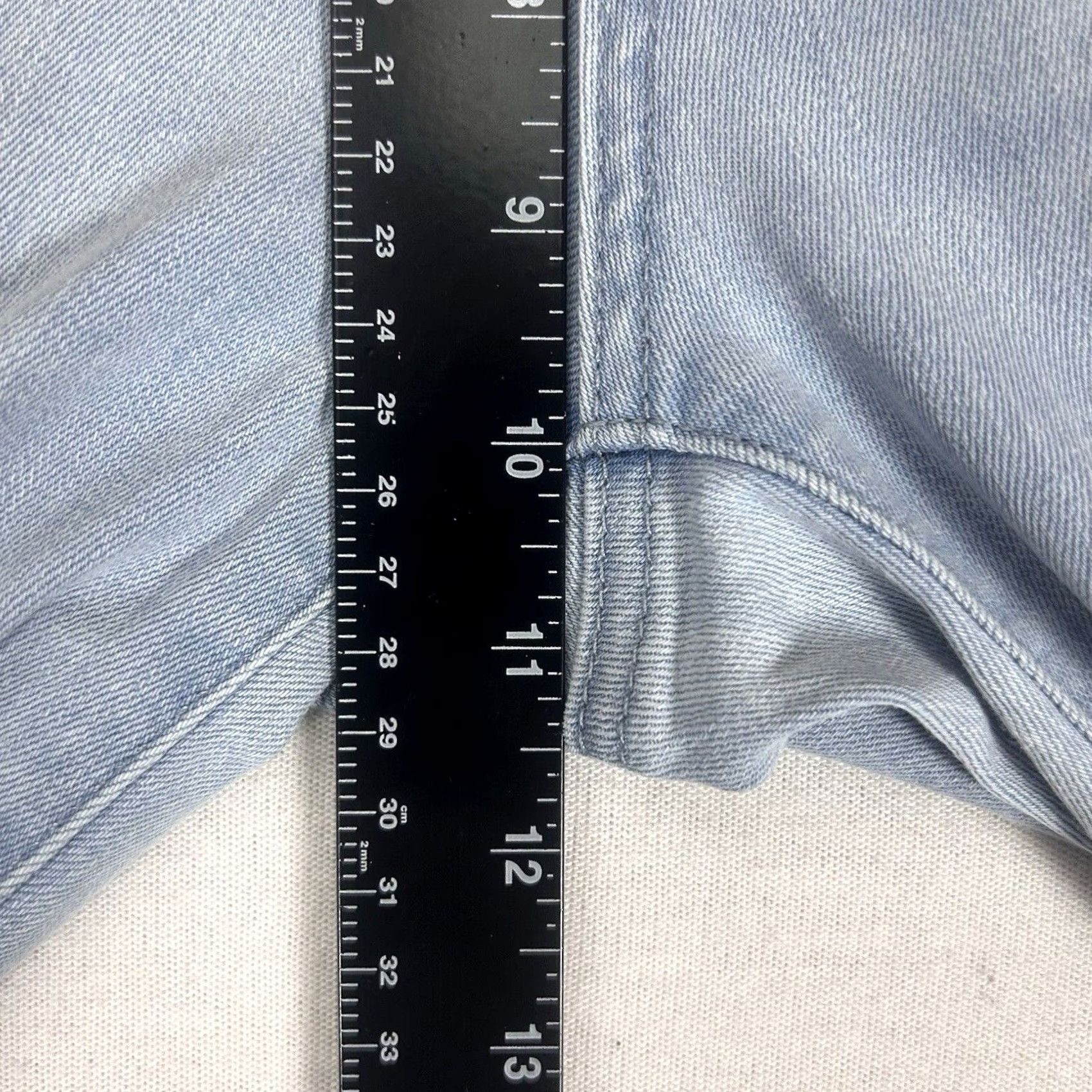 Gap Gap 1969 Skinny Jeans Womens Size 29 Regular Blue Light Wash Mid Rise Denim Jeans Size 29" - 7 Thumbnail
