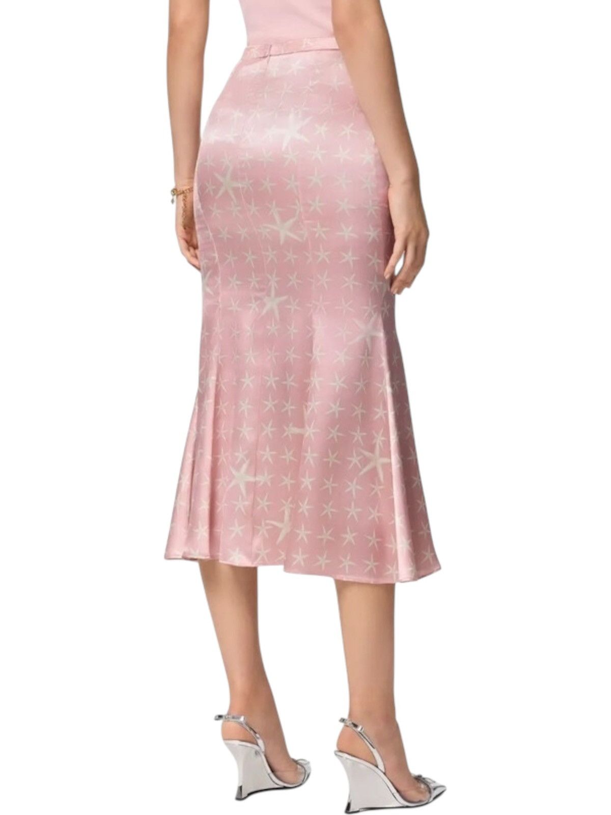 Versace Versace Silk Starfish Print Midi Skirt – Size XS Size 26" / US 2 / IT 38 - 3 Thumbnail