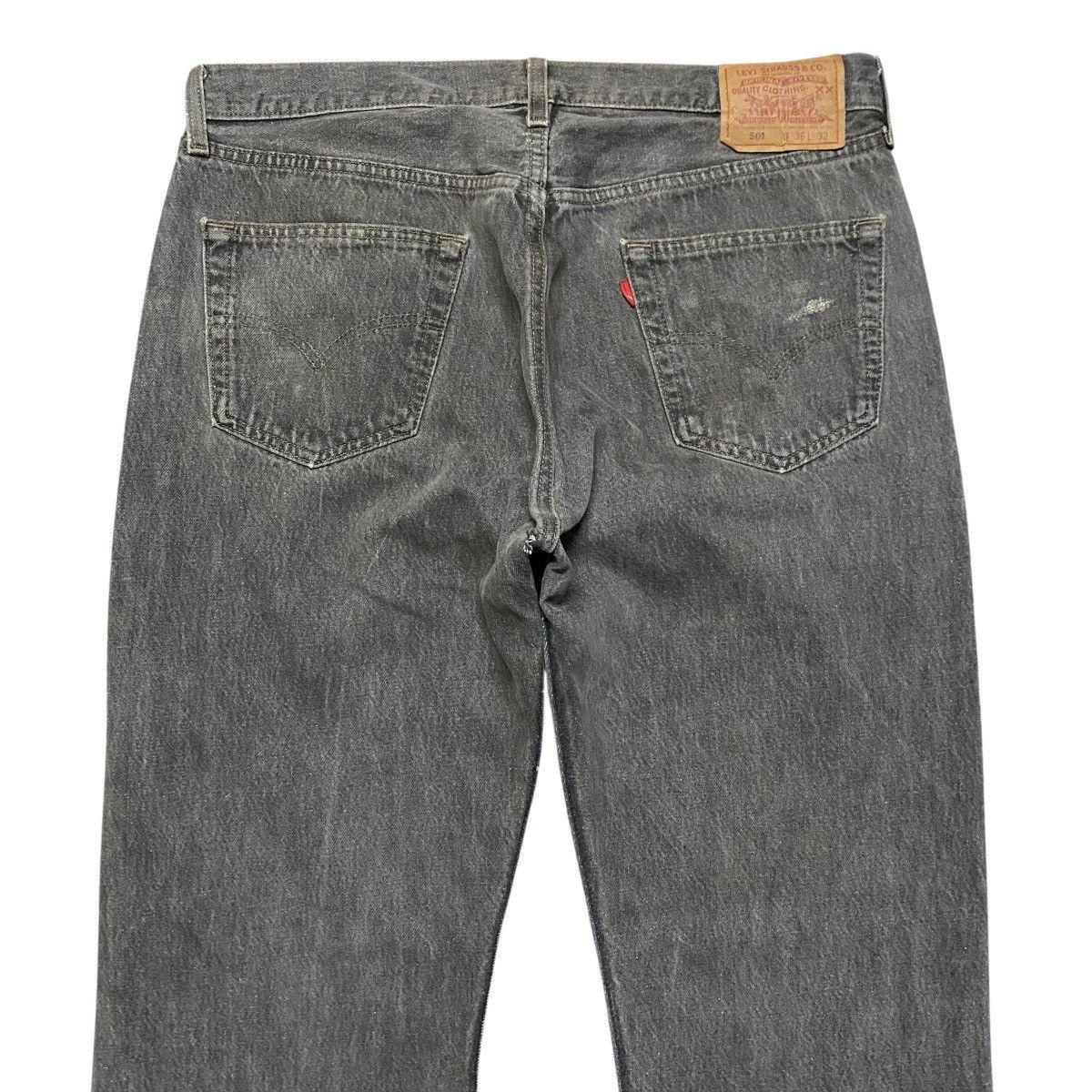 Vintage 90s Levis 501 Charcoal Jeans Distressed