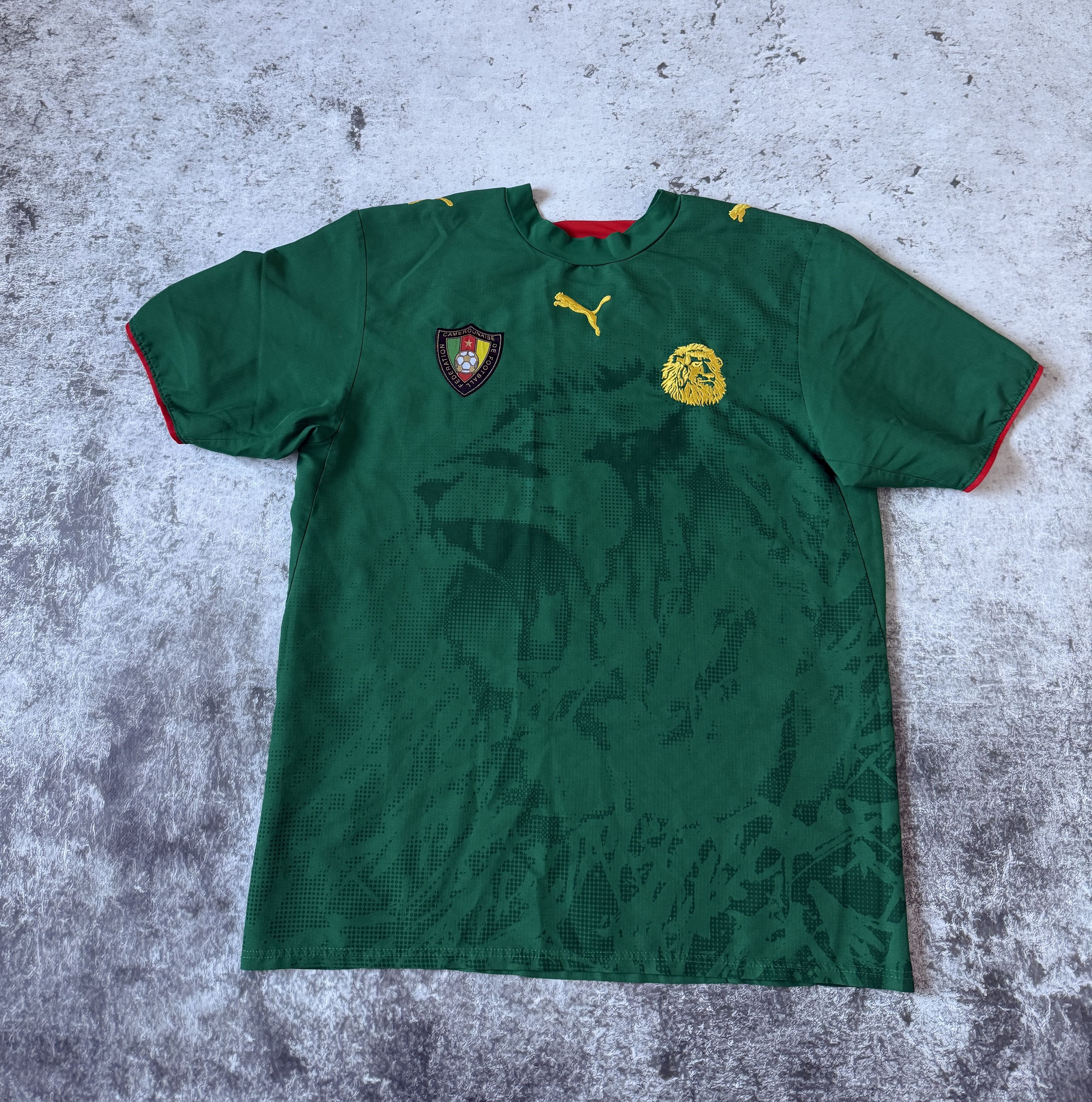 Puma CAMEROUN NATIONAL TEAM 2006/2007 HOME FOOTBALL SHIRT PUMA Size US M / EU 48-50 / 2 - 3 Thumbnail