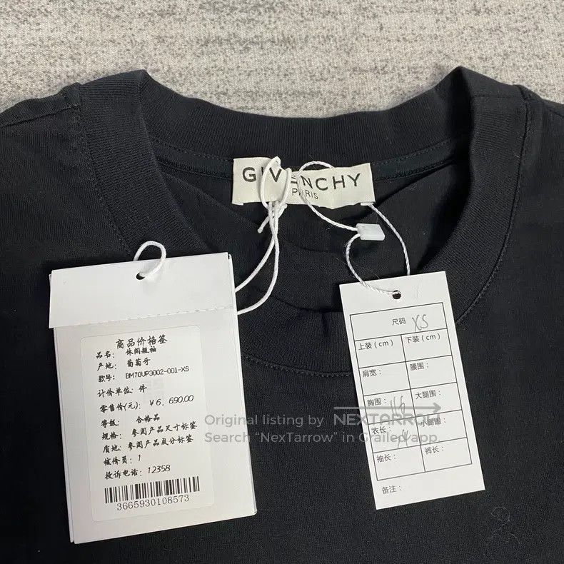 Givenchy Givenchy Black Logo Embroidered Butterfly Question Mark Pr Size US XS / EU 42 / 0 - 2 Thumbnail
