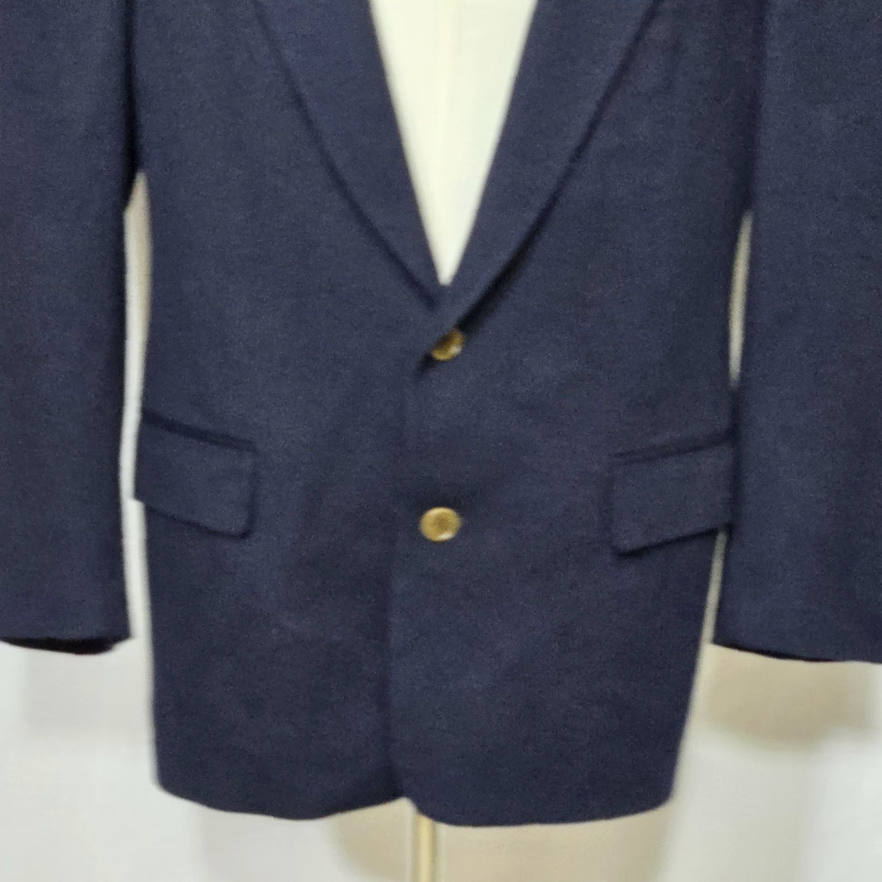 Hugo Boss VINTAGE Hugo Boss Blazer Mens 40R Navy Blue Wool Cashmere Loro Piana Corleone Jacket Size 50R - 4 Thumbnail