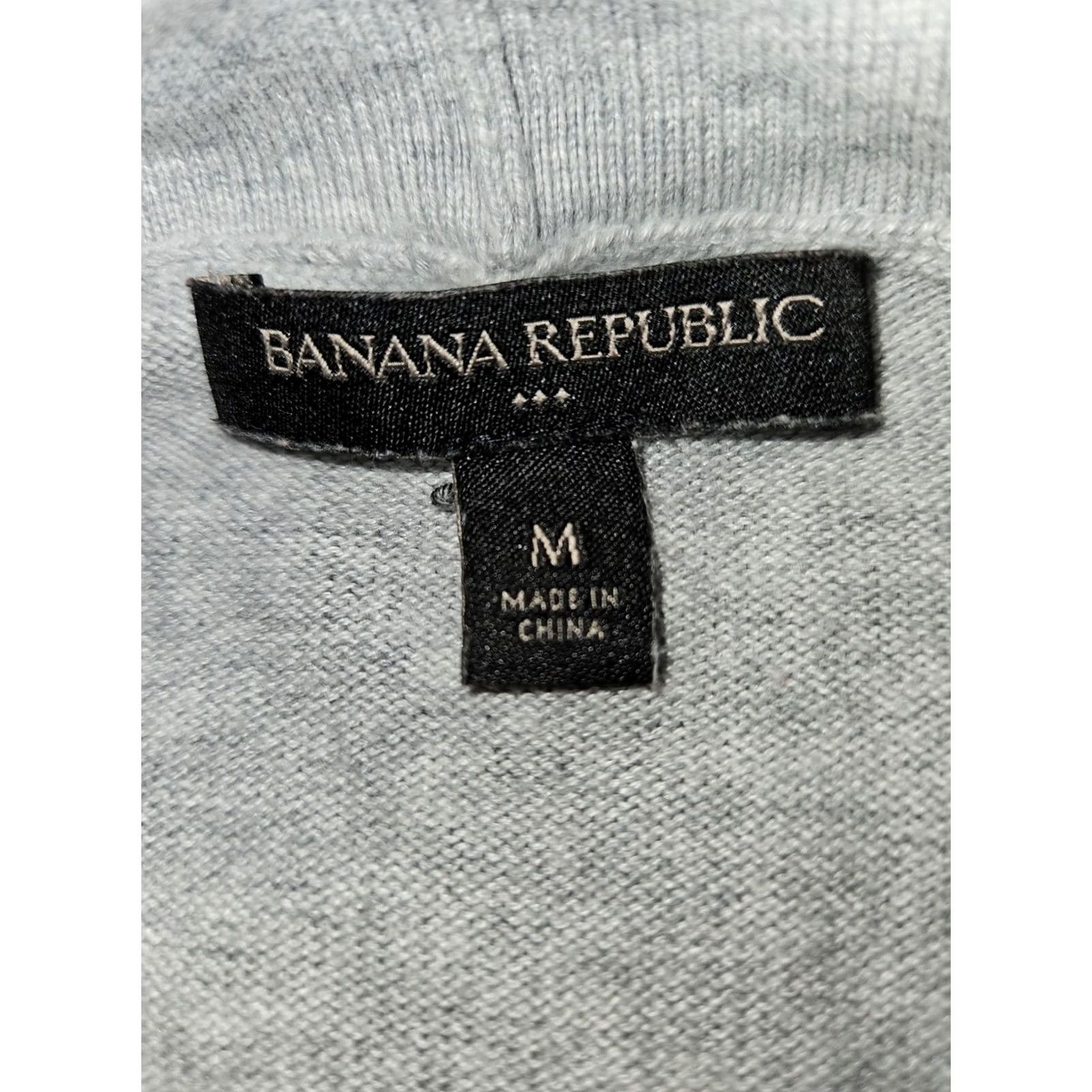 Banana Republic Banana Republic Open Front Cardigan Womens Medium Long Sleeve Gray Preppy Size M / US 6-8 / IT 42-44 - 2 Thumbnail