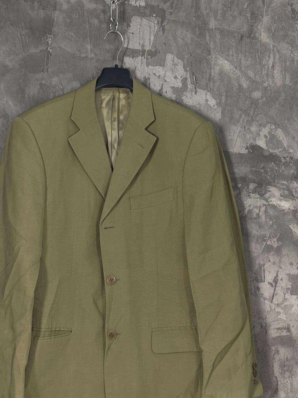 Balmain × Vintage Vintage BALMAIN Beige Luxury Blazer Size US L / EU 52-54 / 3 - 4 Thumbnail