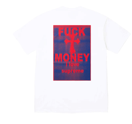 Supreme Supreme Fuck Money Tee Size 2XL White Size US XXL / EU 58 / 5 - 1 Thumbnail
