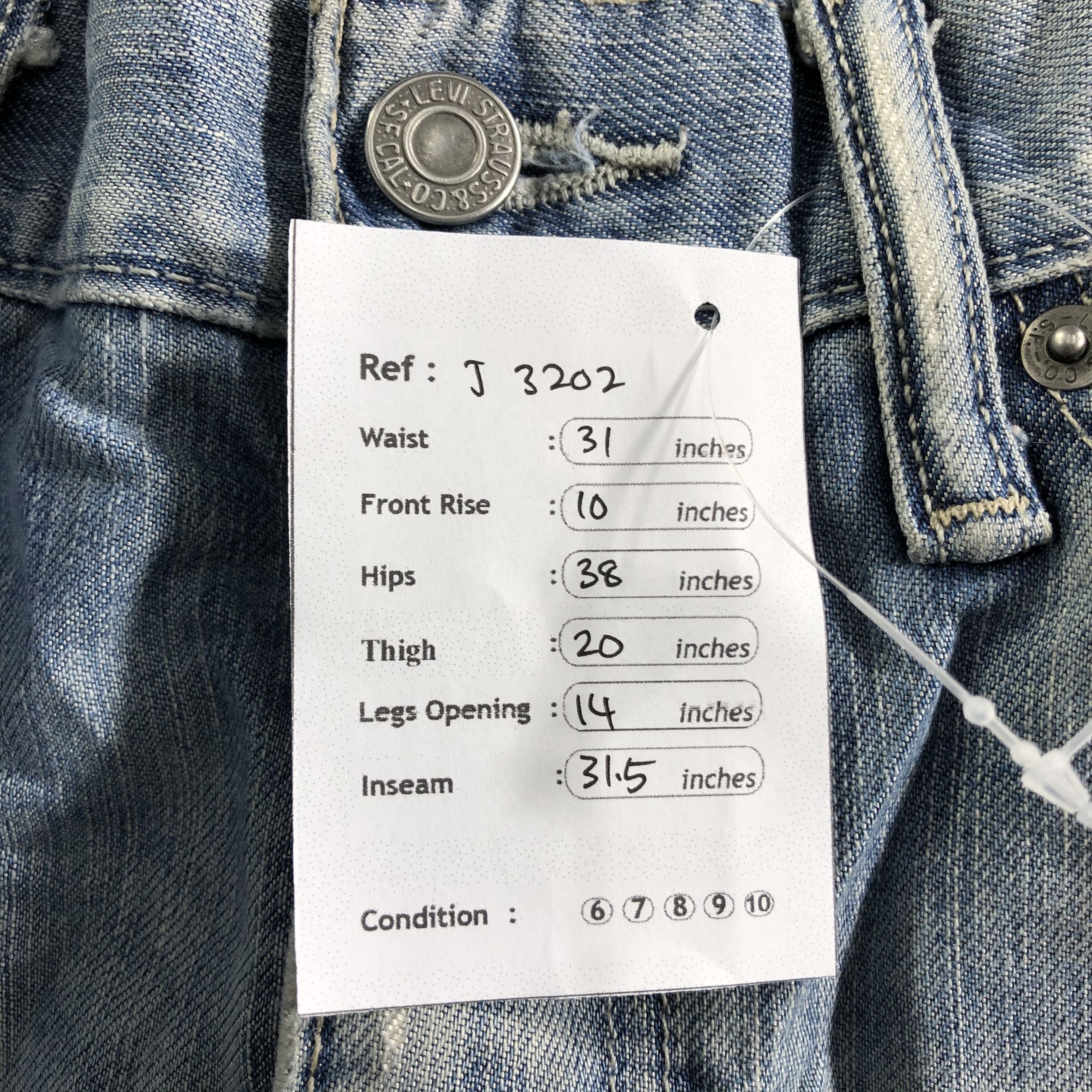 Levi's Vintage Levis 511 Jeans-J3202 Size US 31 - 10 Thumbnail